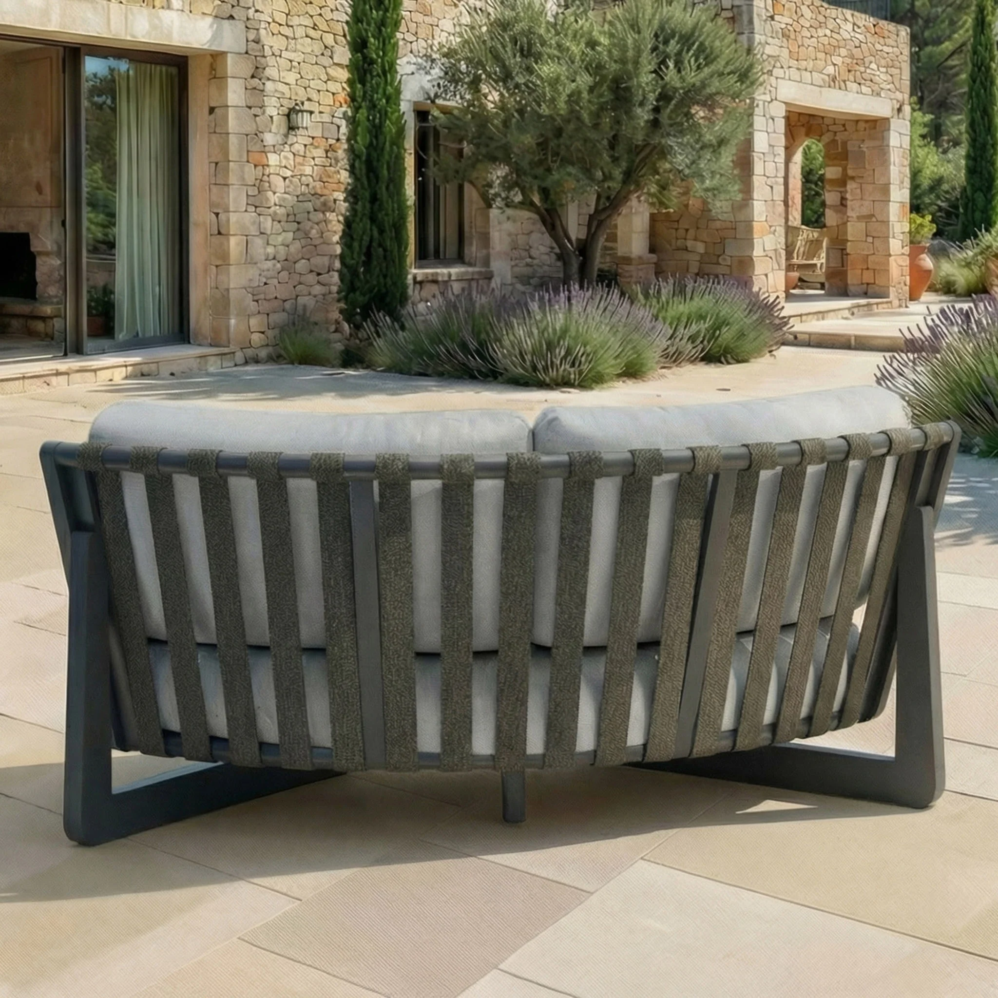 Canapé d'angle de jardin Long Beach - Image 11