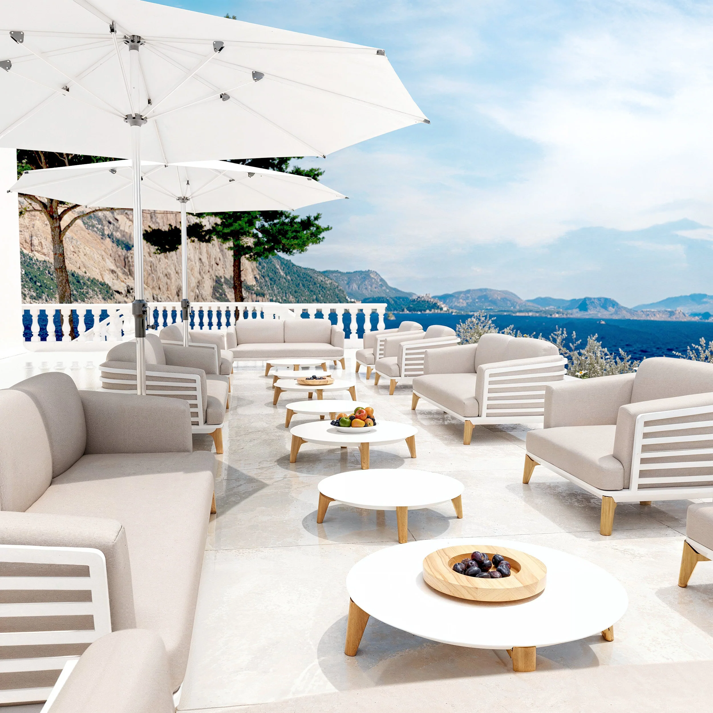 Canapé de jardin 3 places Monte Carlo - Image 6
