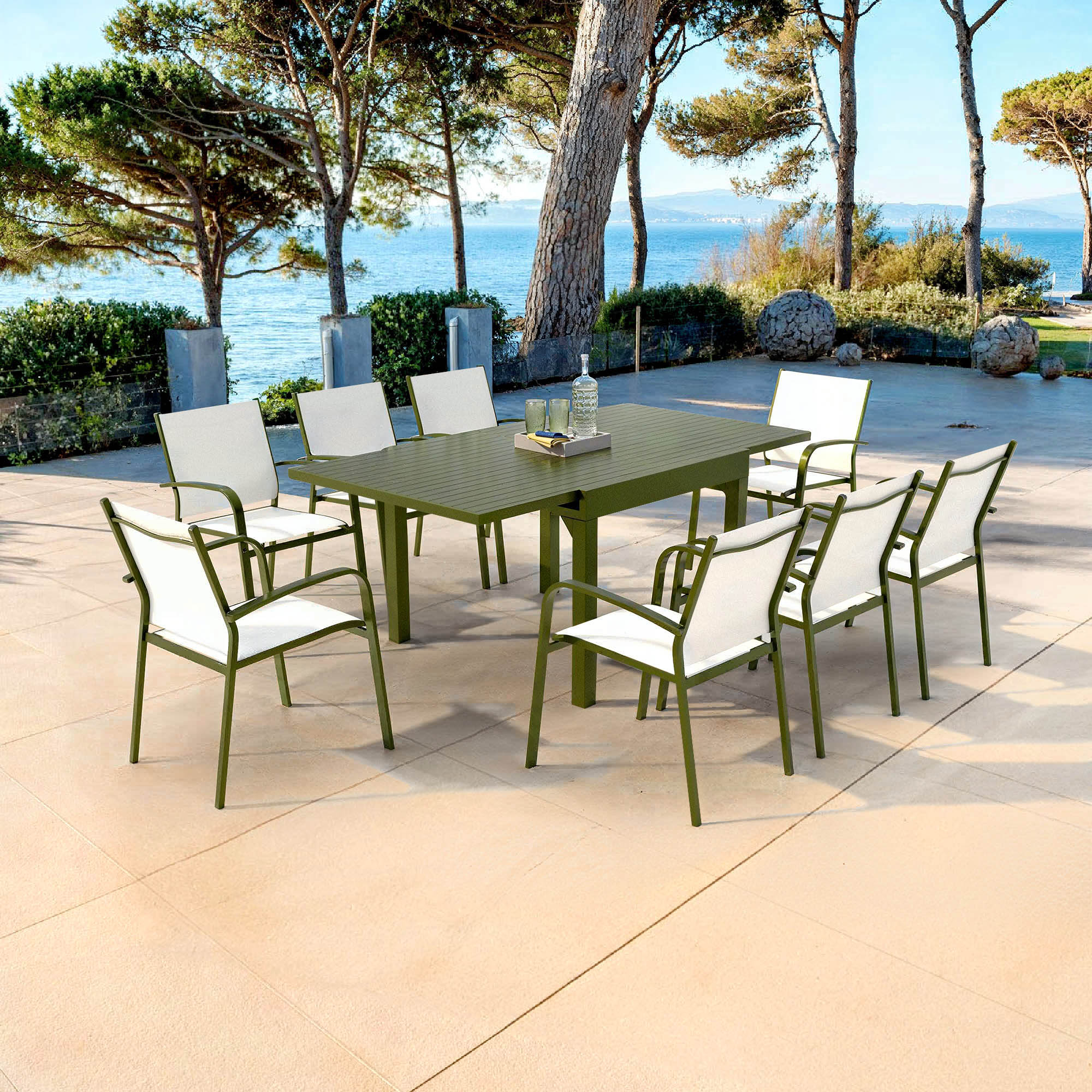 Fauteuil de jardin alu empilable Murano - Image 17