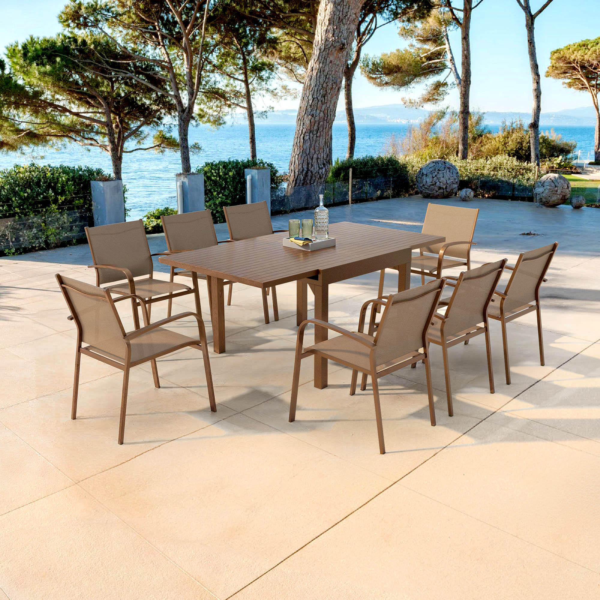 Fauteuil de jardin alu empilable Murano - Image 25
