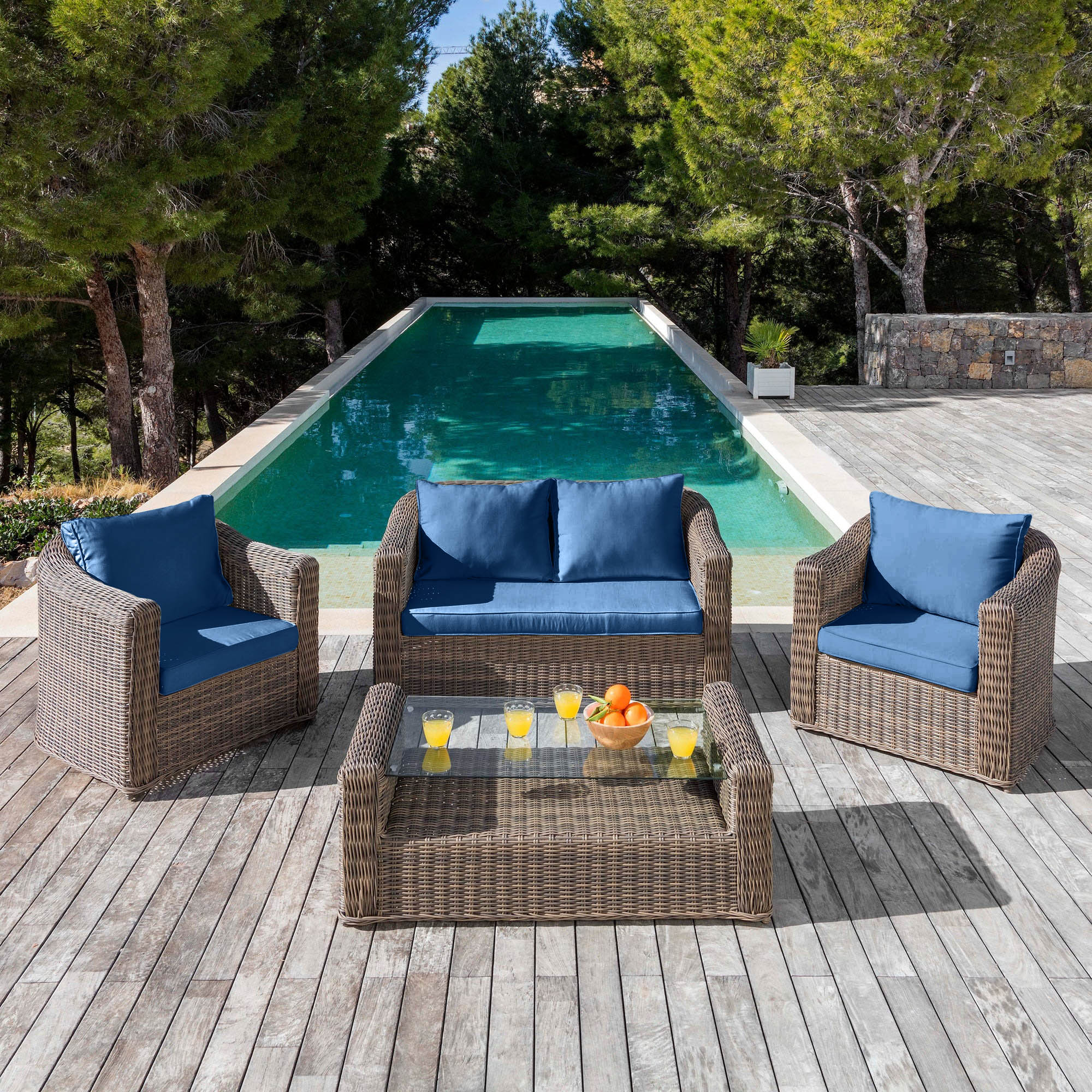 Coussins de remplacement pour salon de jardin Calvi 4 places - Image 14