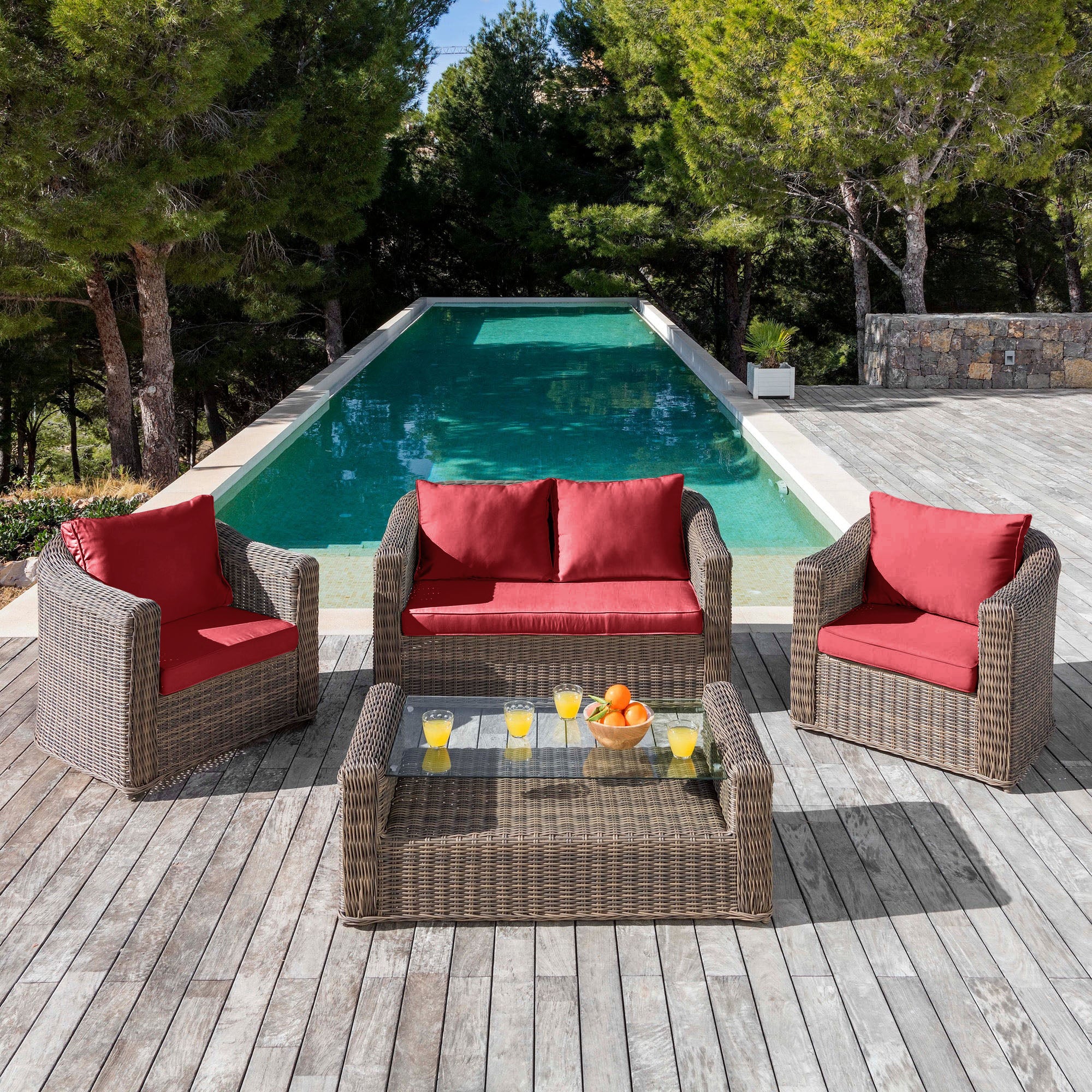 Coussins de remplacement pour salon de jardin Calvi 4 places - Image 27