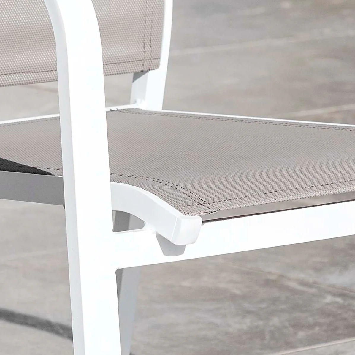 Fauteuil de jardin alu empilable Murano - Image 12