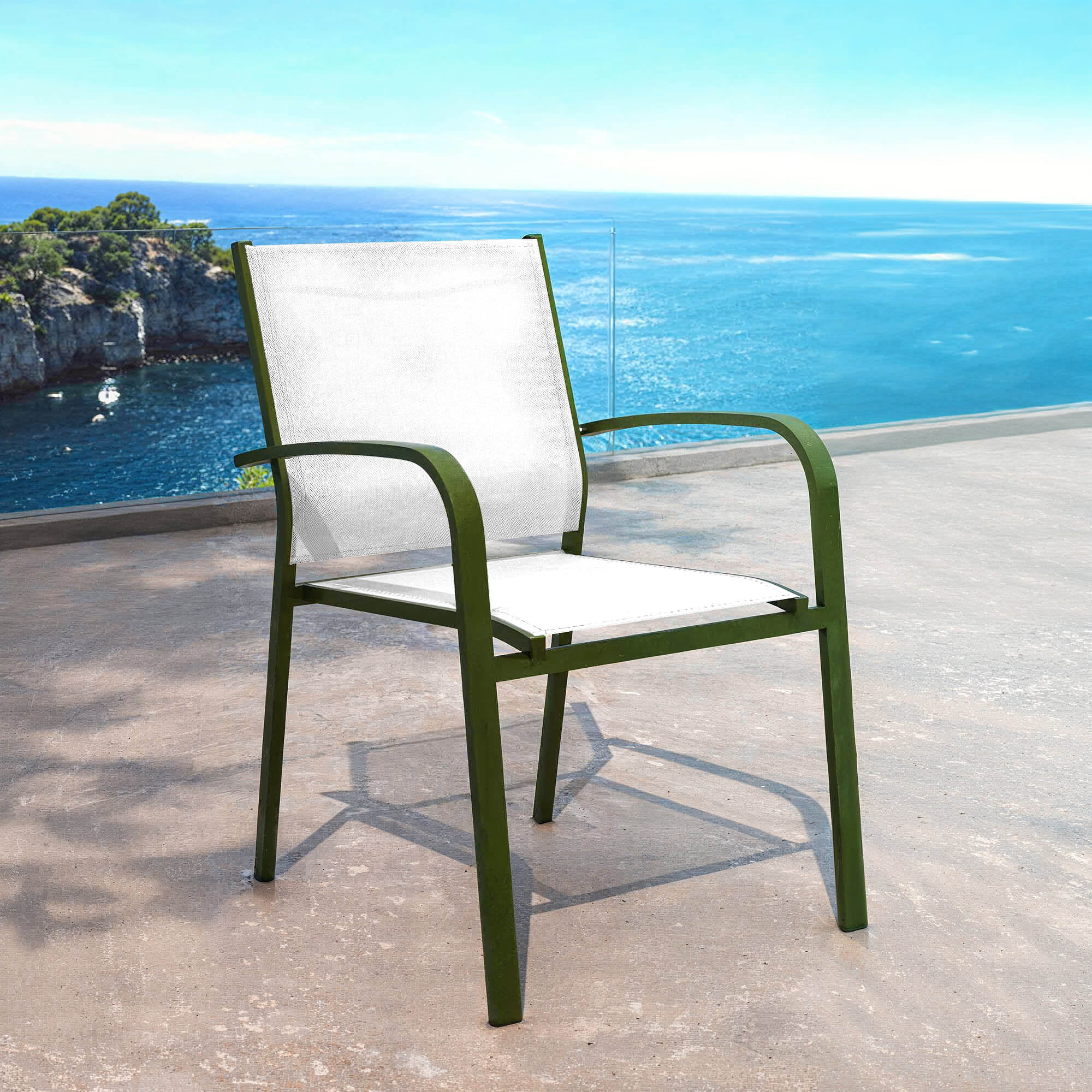 Fauteuil de jardin alu empilable Murano - Image 16