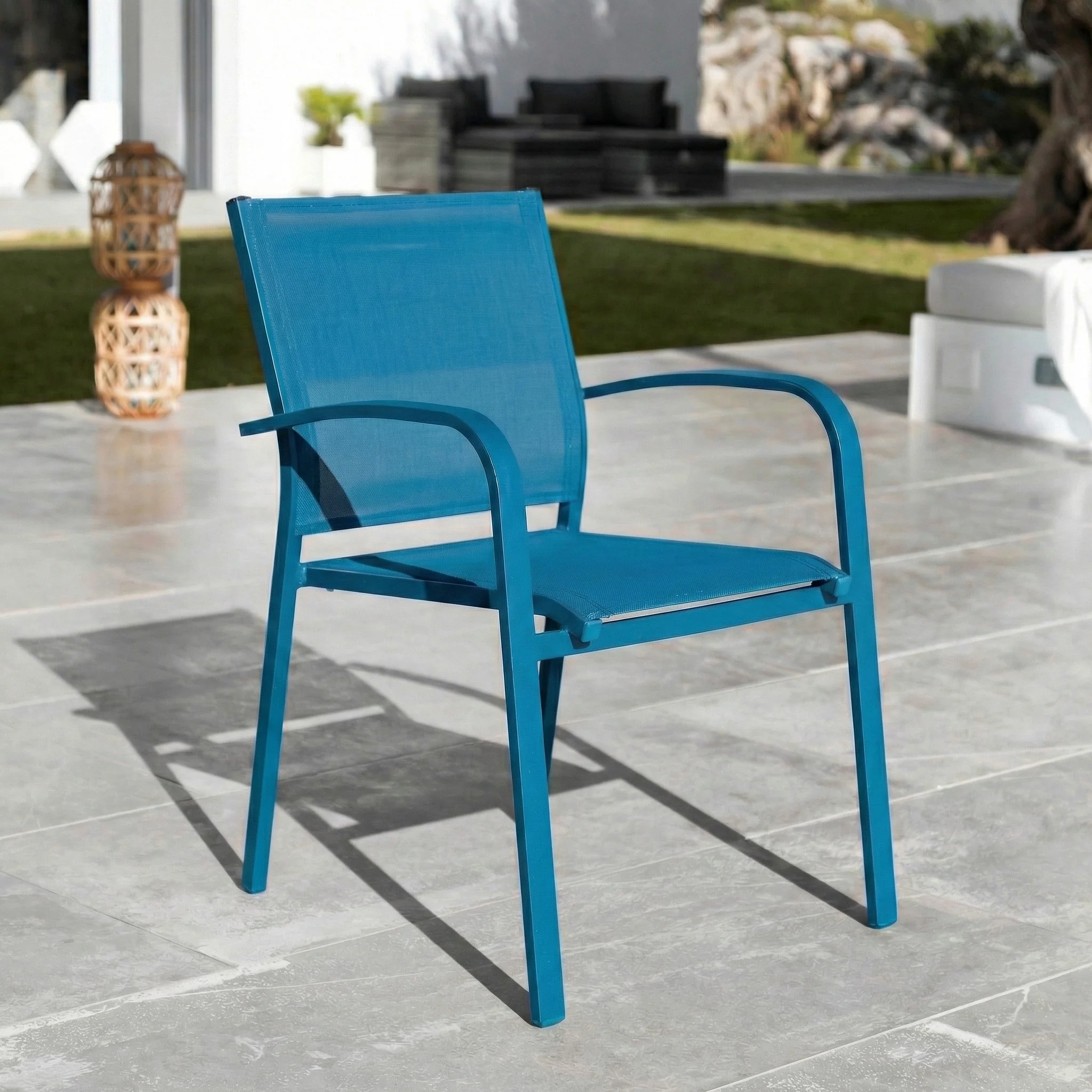 Fauteuil de jardin alu empilable Murano - Image 19