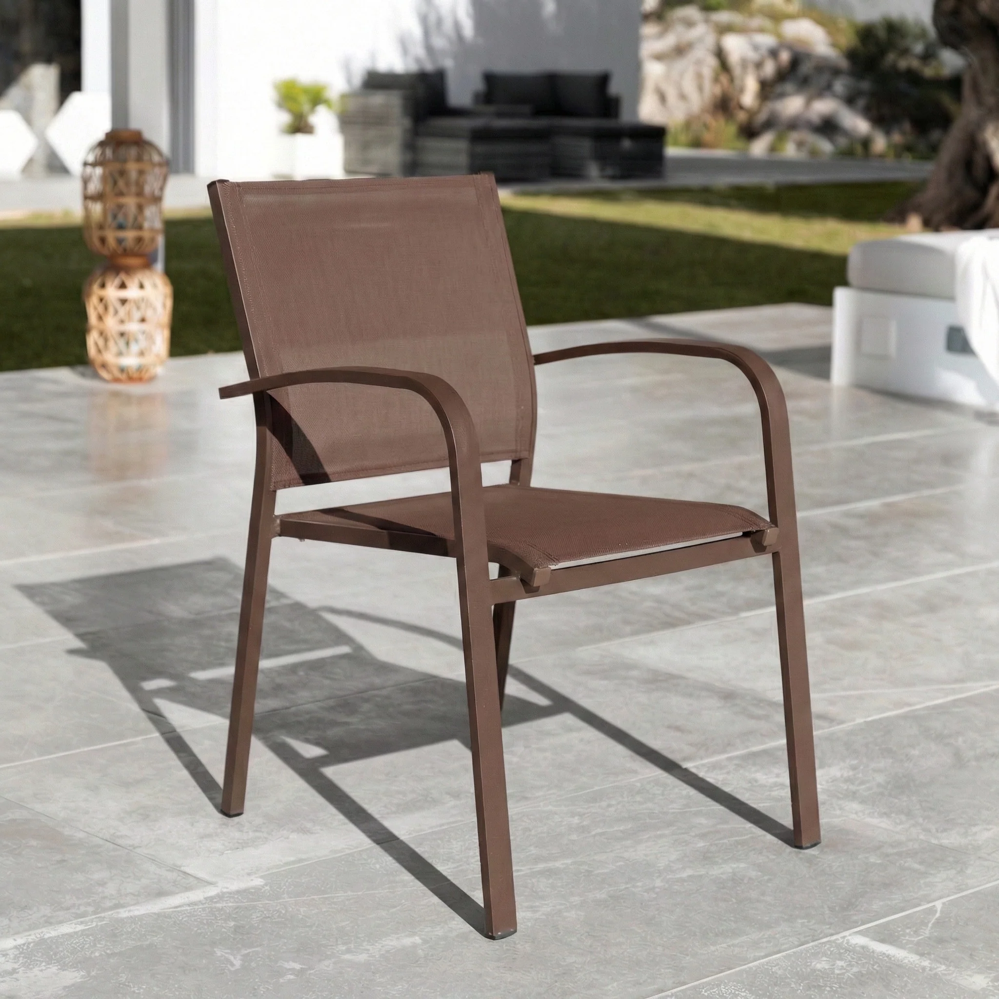 Fauteuil de jardin alu empilable Murano - Image 23