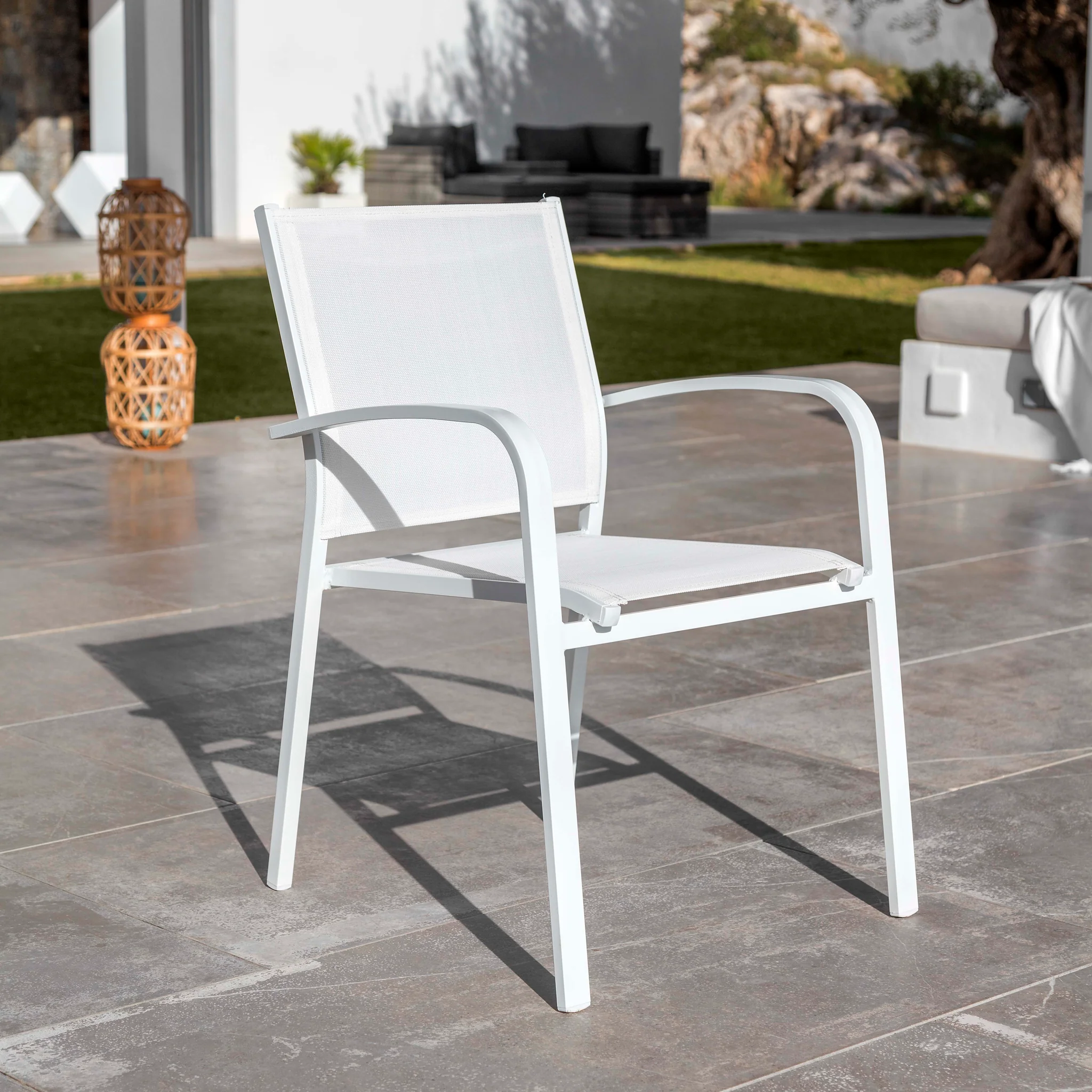 Fauteuil de jardin alu empilable Murano - Image 6