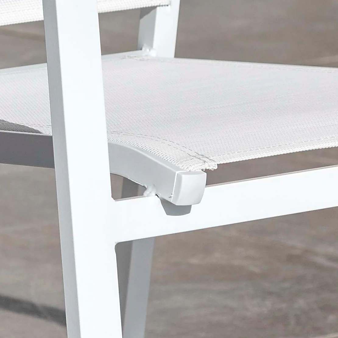 Fauteuil de jardin alu empilable Murano - Image 8
