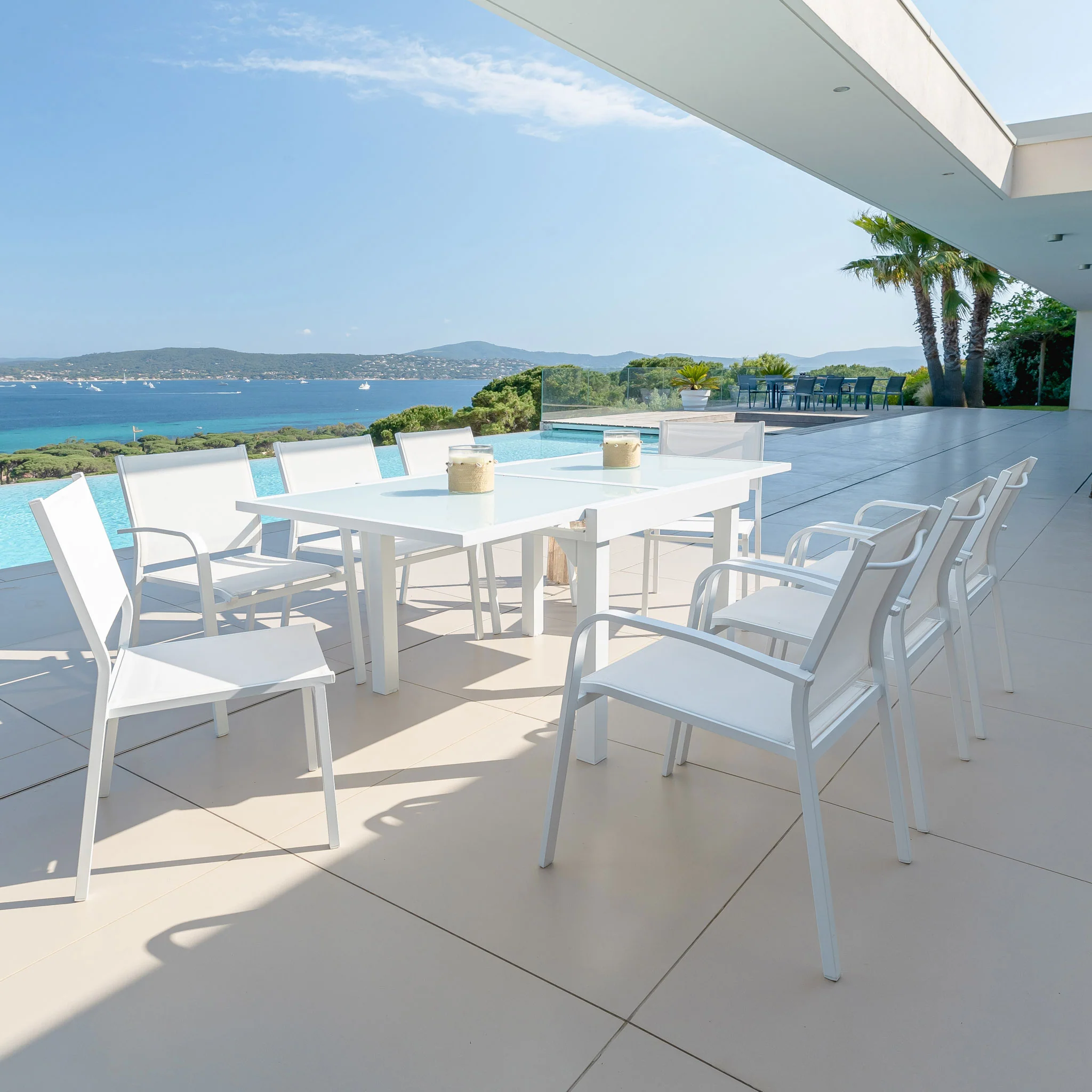 Fauteuil de jardin alu empilable Murano - Image 9