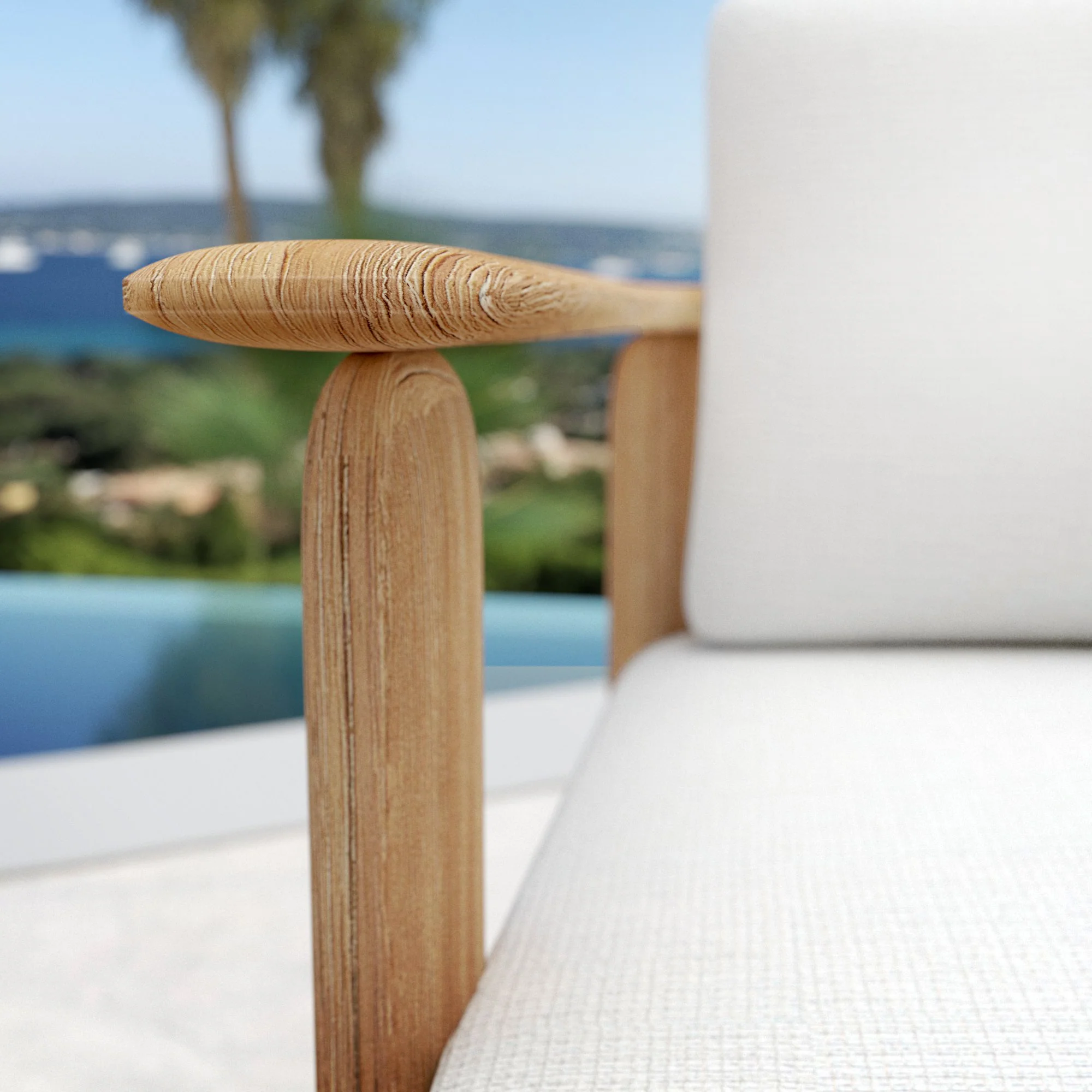 Fauteuil de jardin/repas en teck Java - Image 3