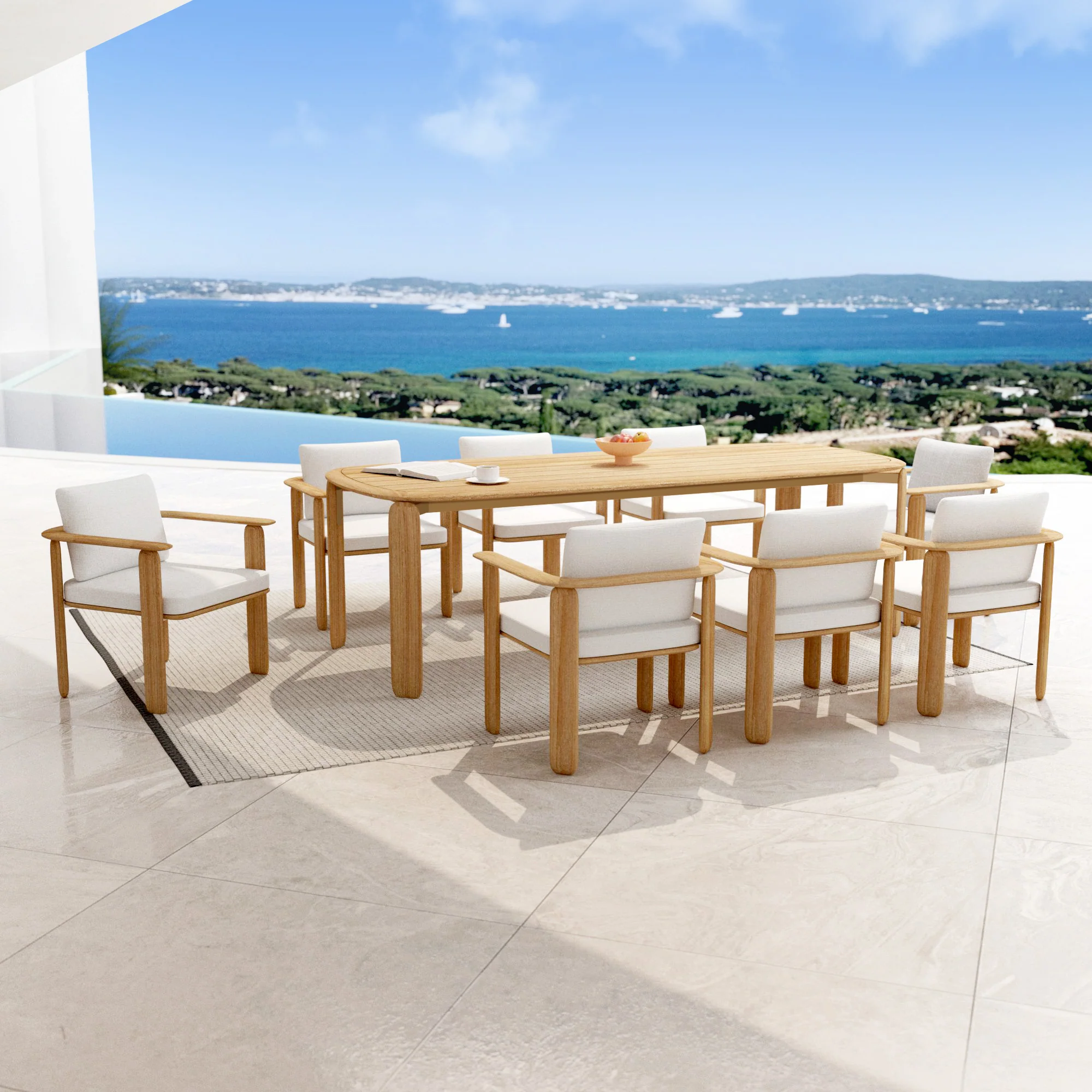 Fauteuil de jardin/repas en teck Java - Image 4