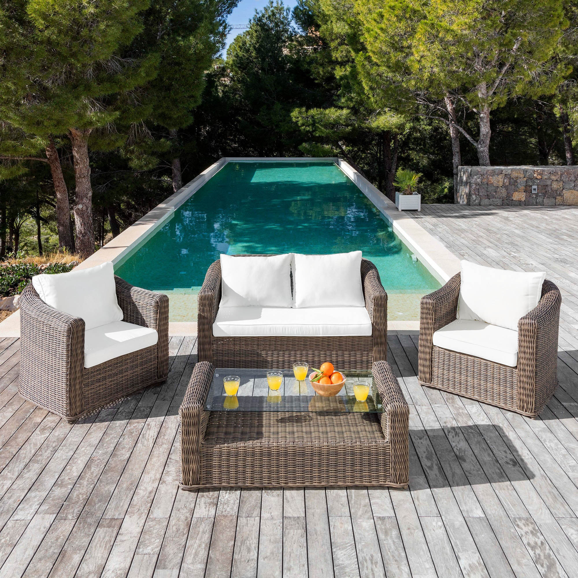 Housse de coussins de remplacement pour salon de jardin Calvi 4 places - Image 12