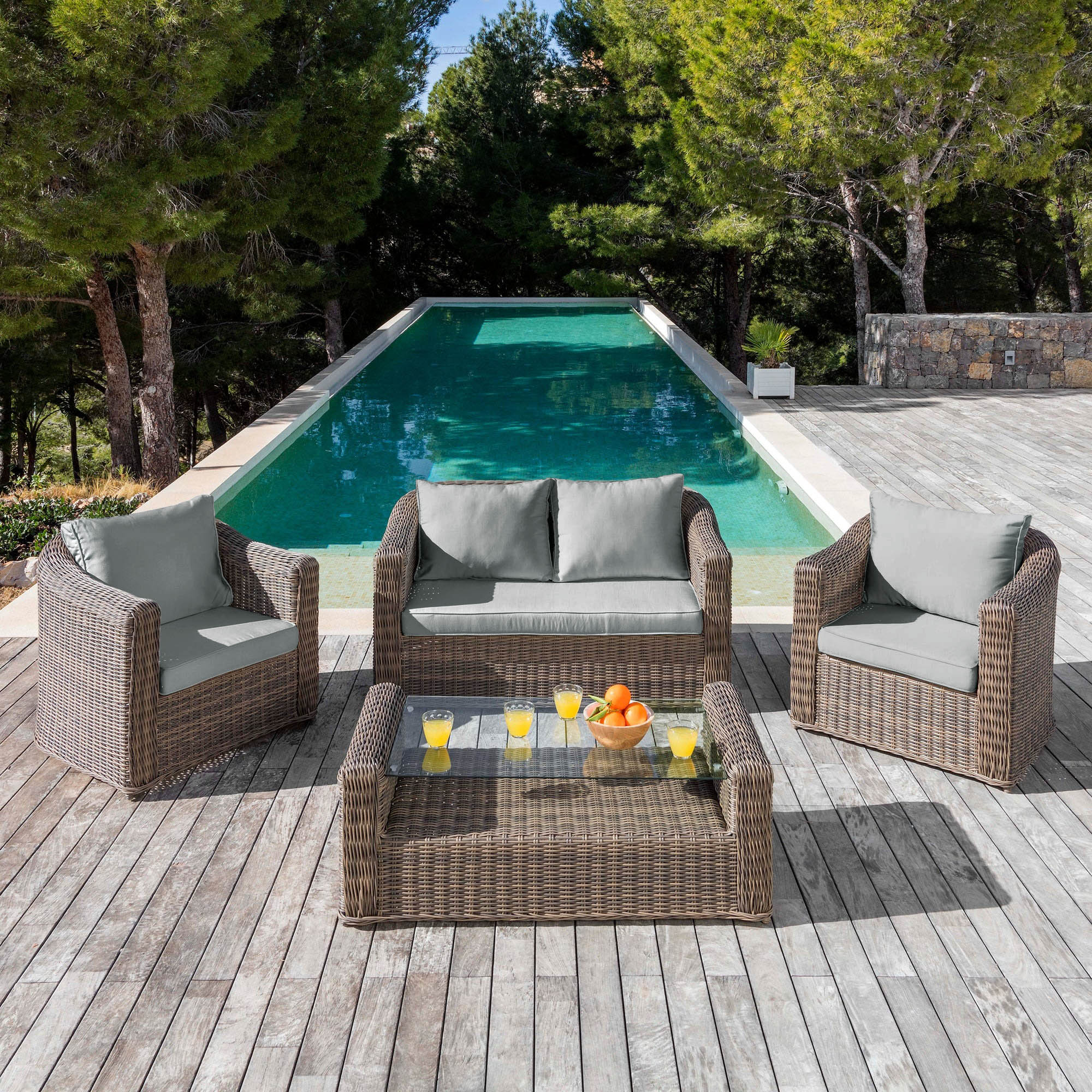 Housse de coussins de remplacement pour salon de jardin Calvi 4 places - Image 24