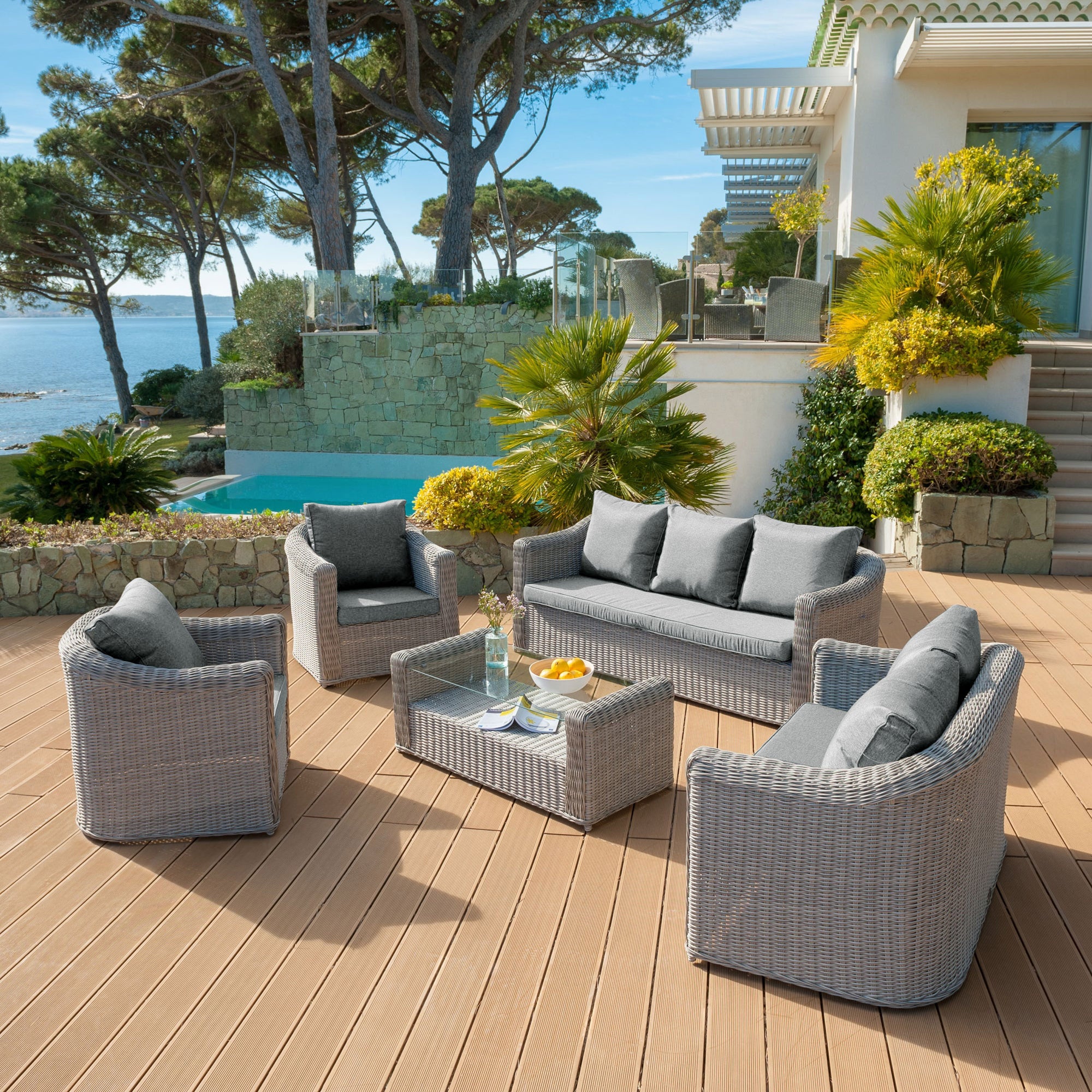 Housse de coussins de remplacement pour salon de jardin Calvi 4 places - Image 25
