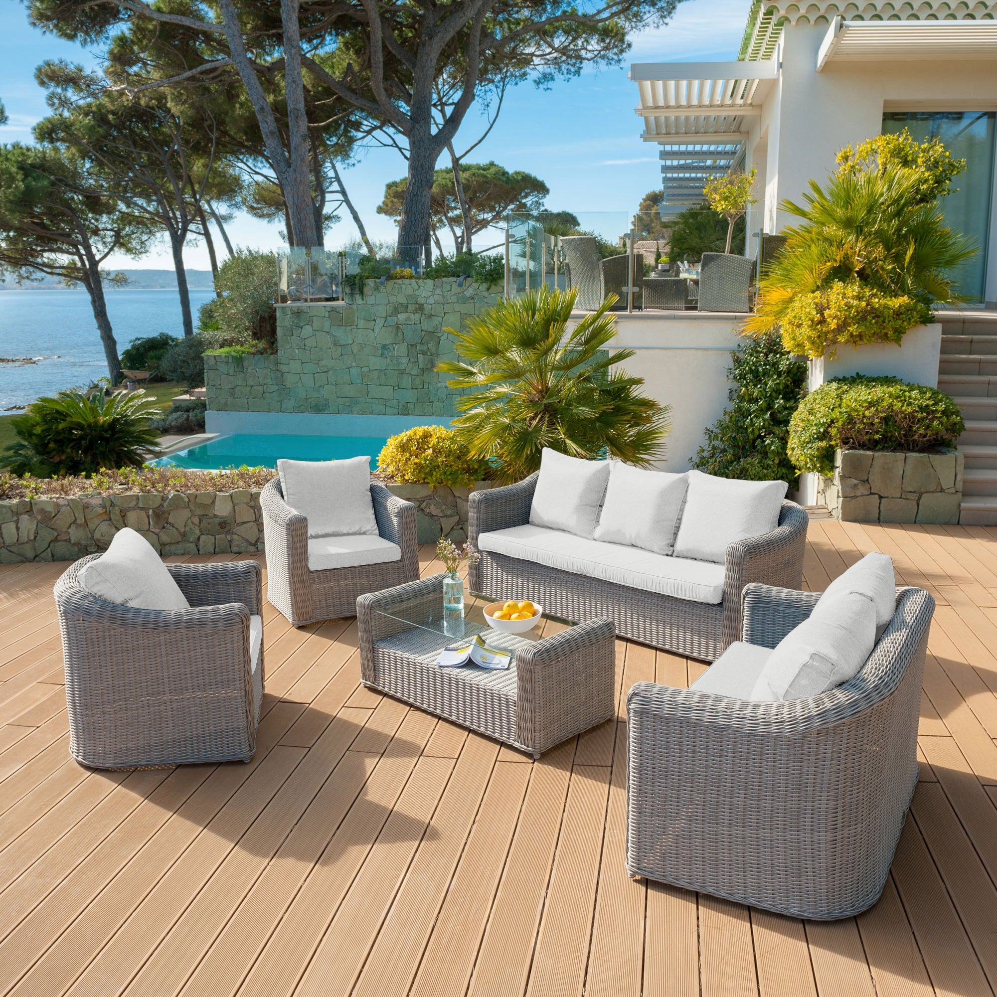 Housse de coussins de remplacement pour salon de jardin Calvi 4 places - Image 5