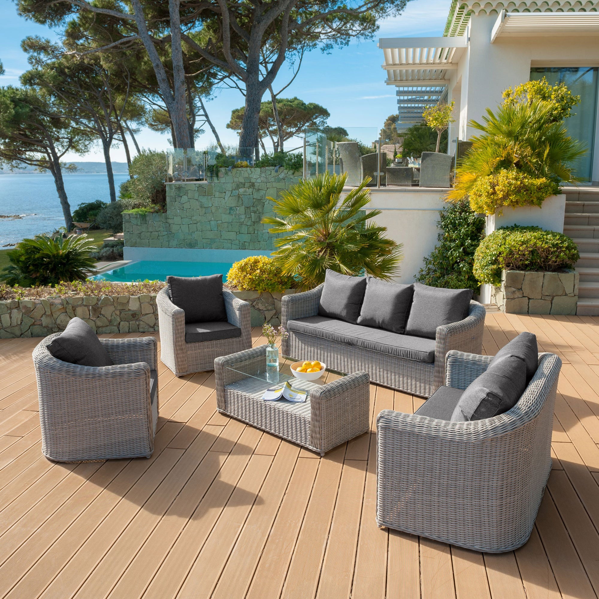 Housse de coussins de remplacement pour salon de jardin Calvi 5 places - Image 16