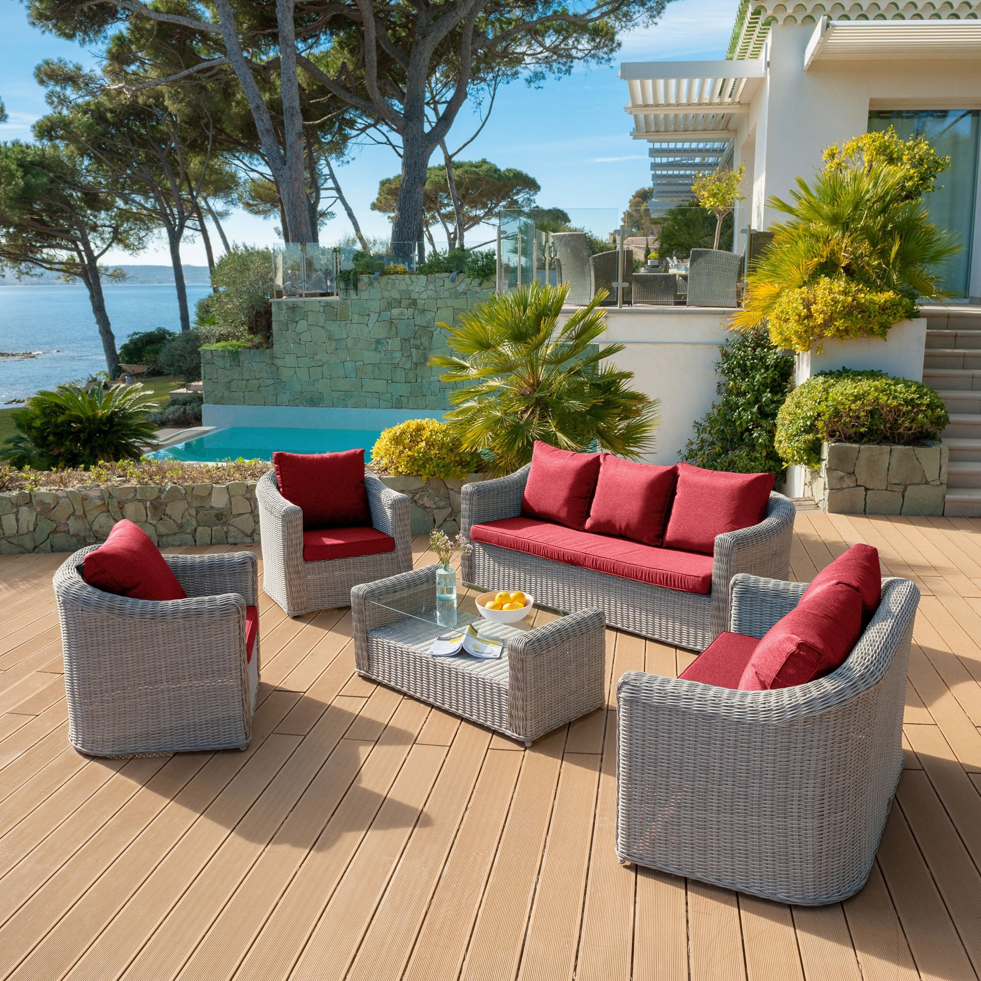 Housse de coussins de remplacement pour salon de jardin Calvi 5 places - Image 20