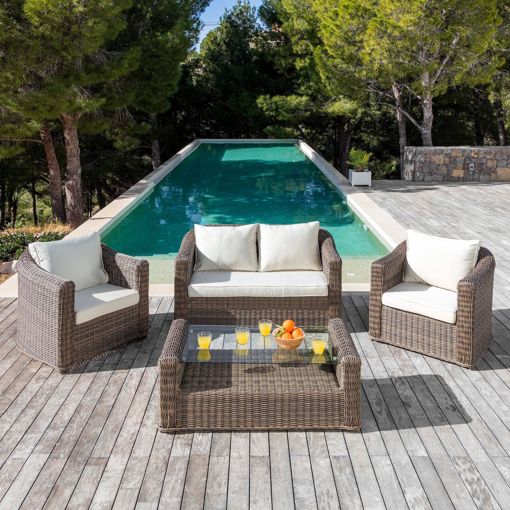 Housse de coussins de remplacement pour salon de jardin Calvi 5 places - Image 22
