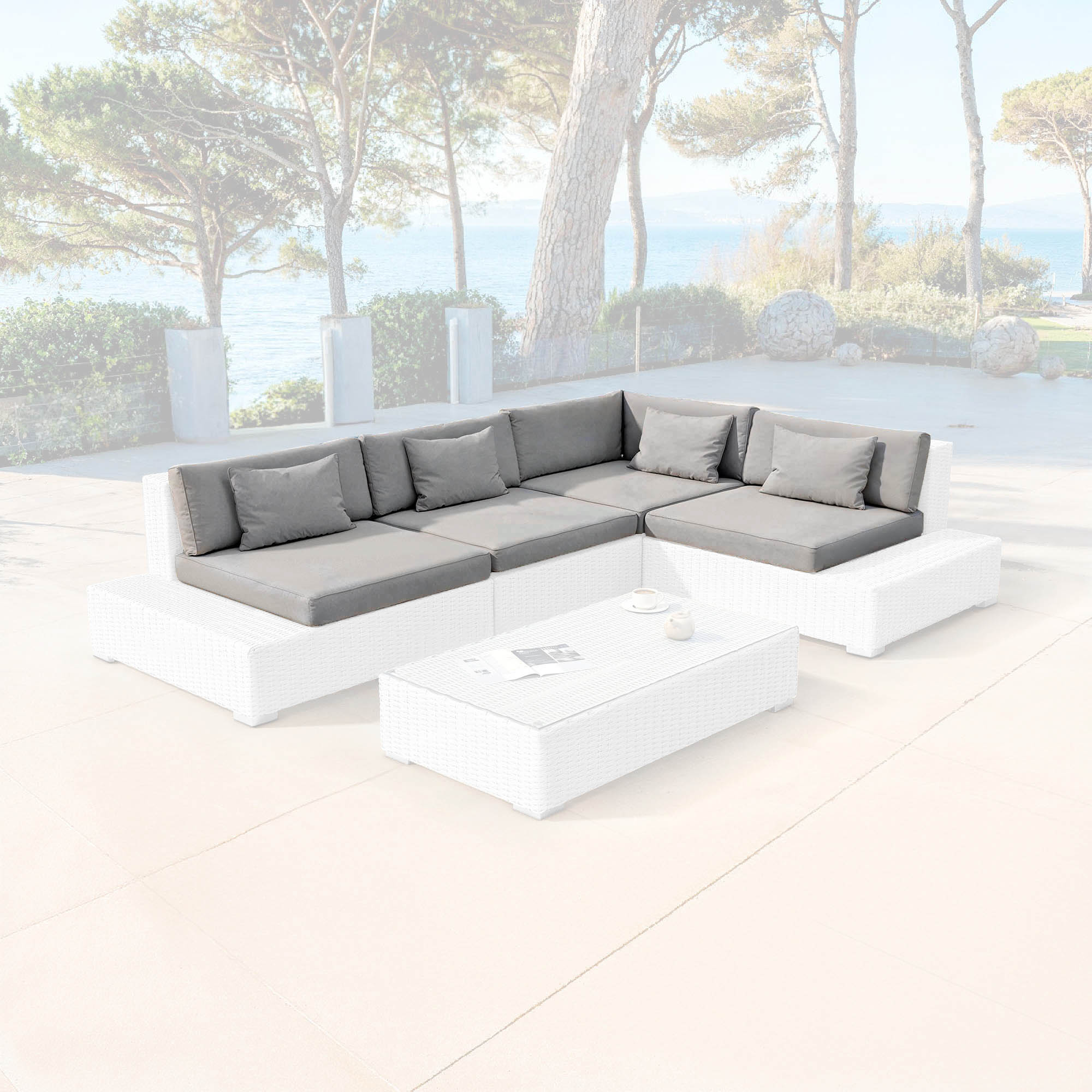 Housses de coussins pour salon de jardin 5 places Palma - Image 2