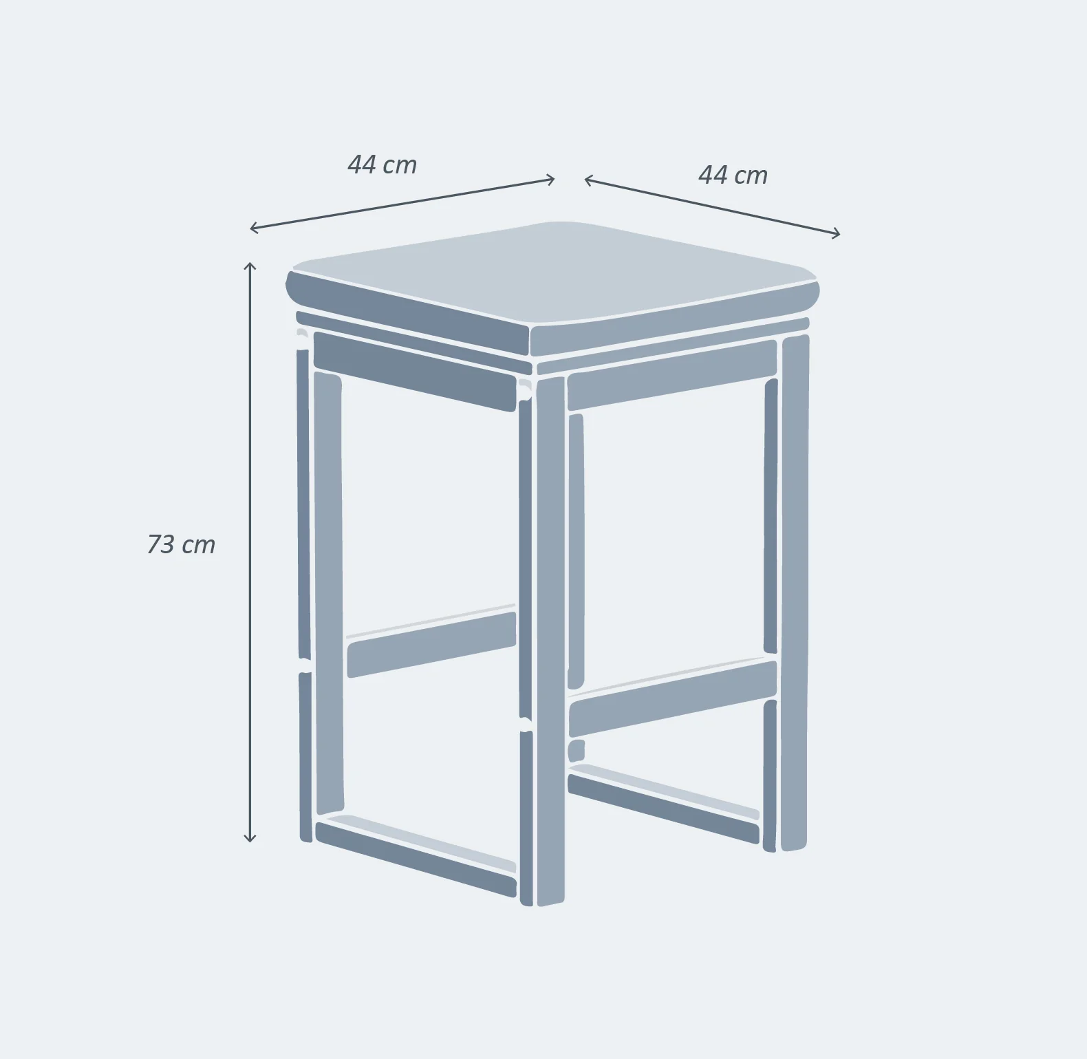Lot de 2 tabourets de jardin Bornéo - Image 8