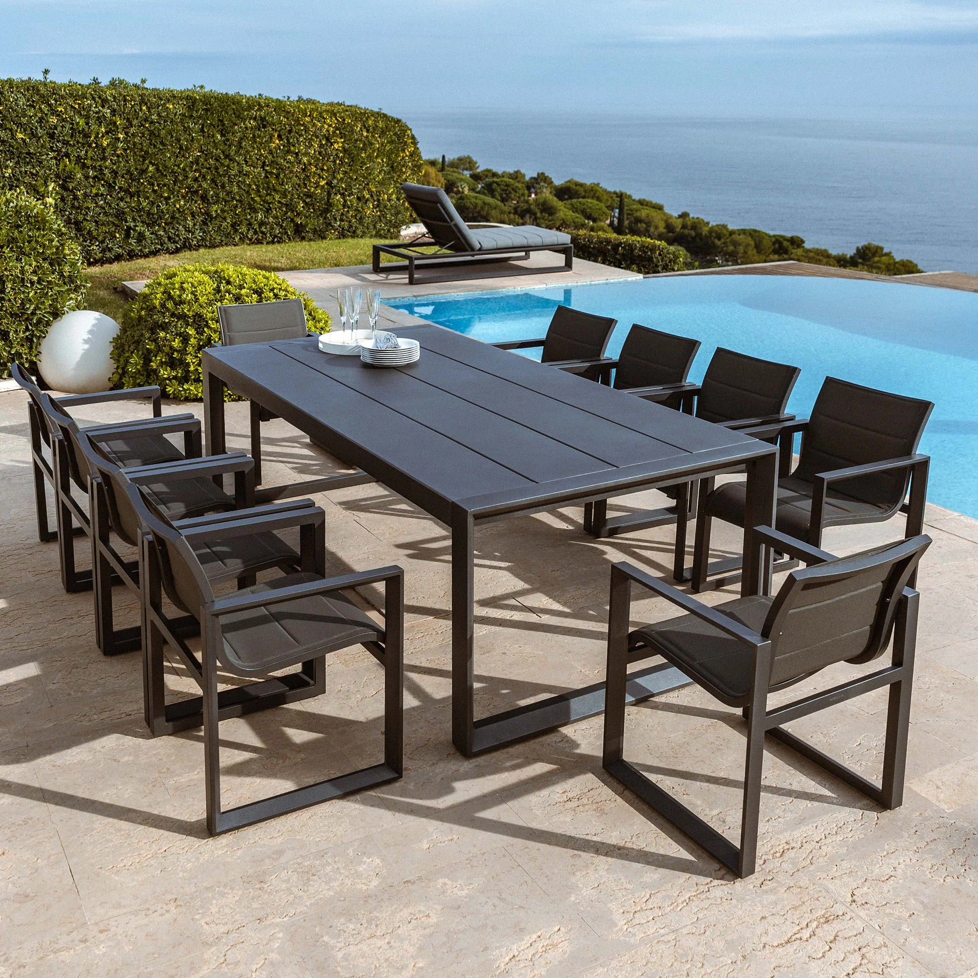 Lot de 2 fauteuils de jardin/repas Elba - Image 10