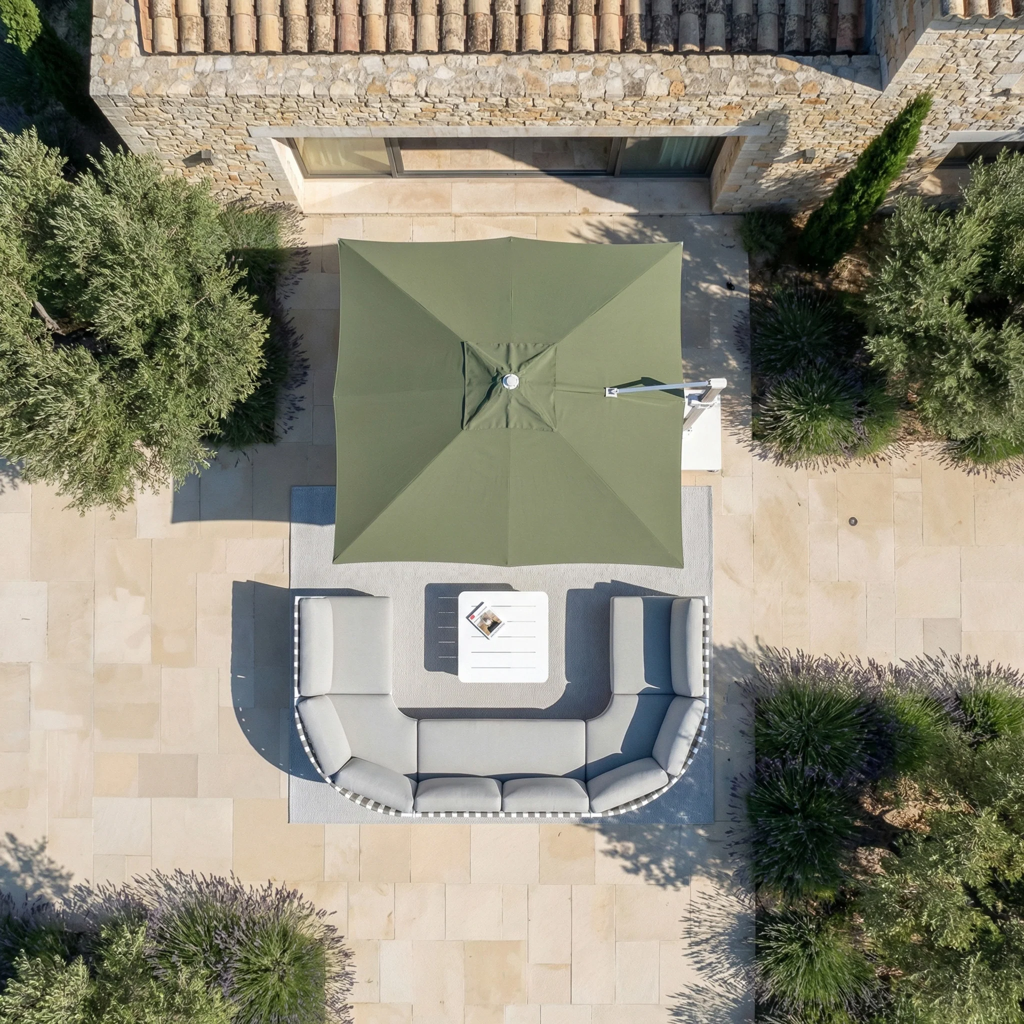 Parasol professionnel décentré Elyra (3x3m) - Image 23