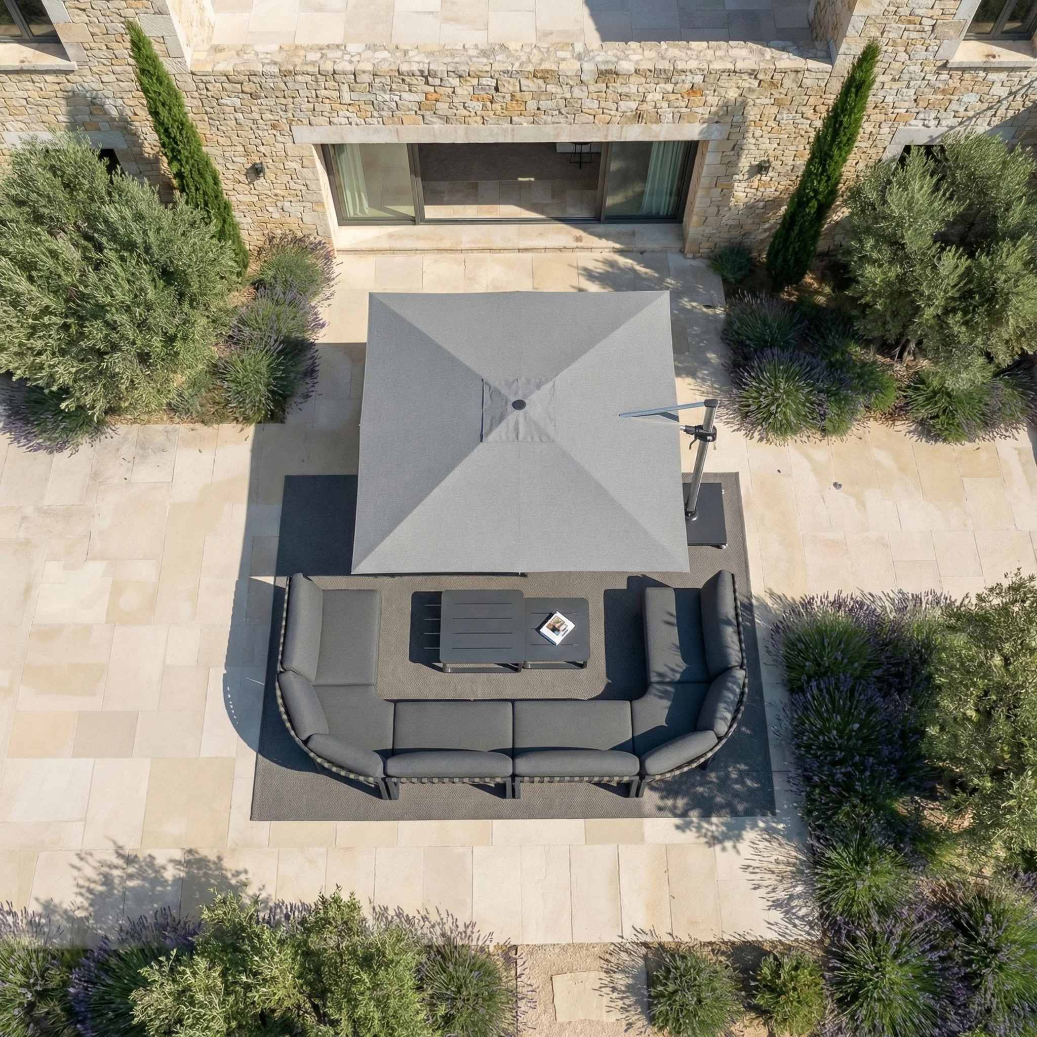 Parasol professionnel décentré Elyra (3x3m) - Image 25