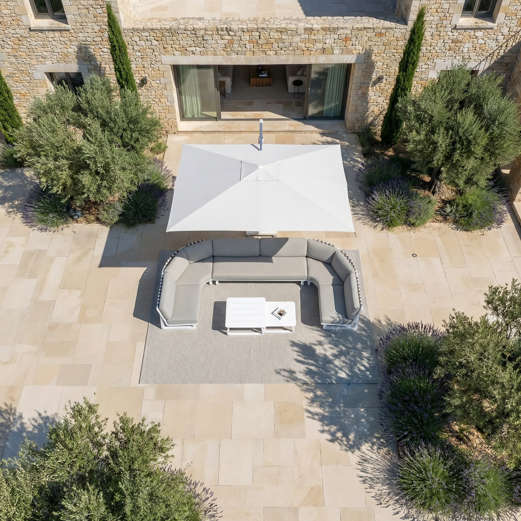 Parasol professionnel décentré Elyra (3x3m) - Image 33