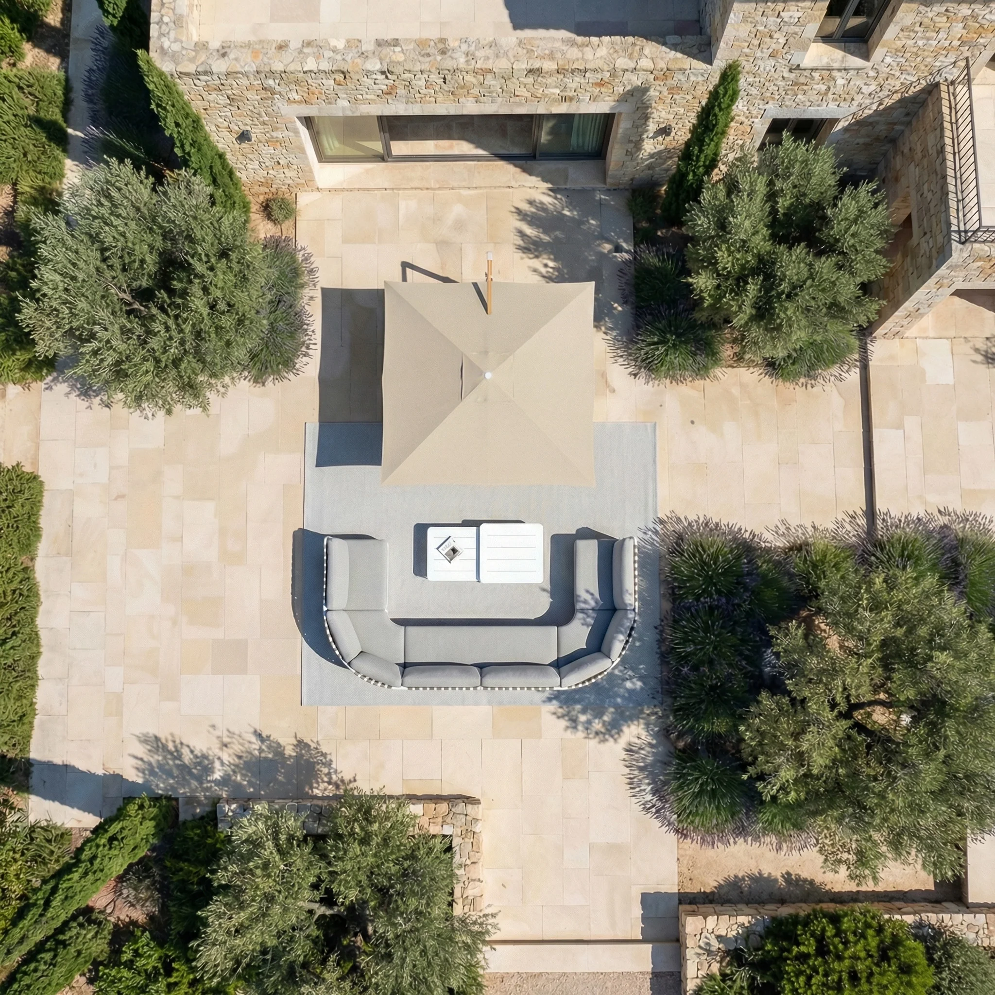 Parasol professionnel décentré Elyra (3x3m) - Image 41