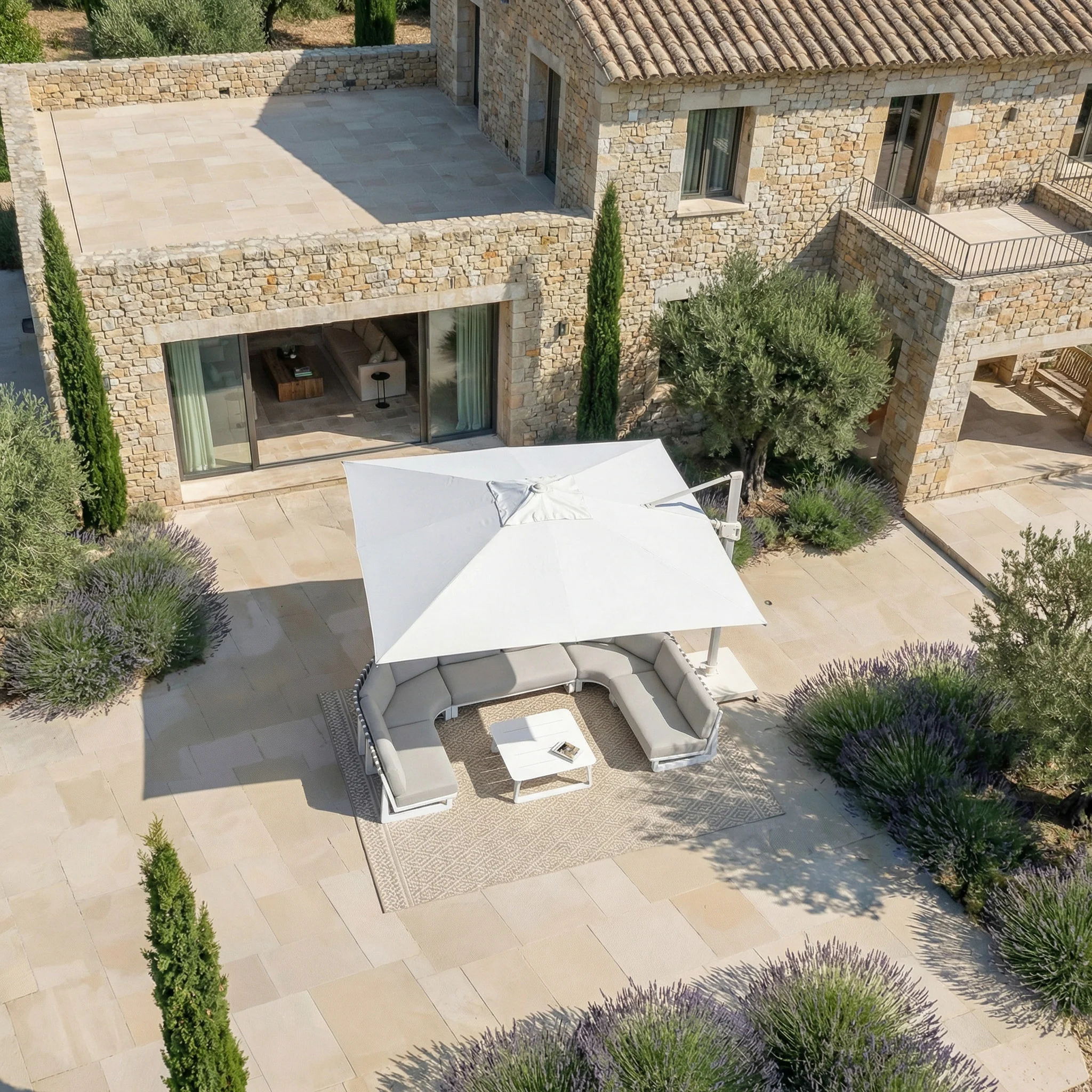Parasol professionnel décentré Elyra (3x3m) - Image 63