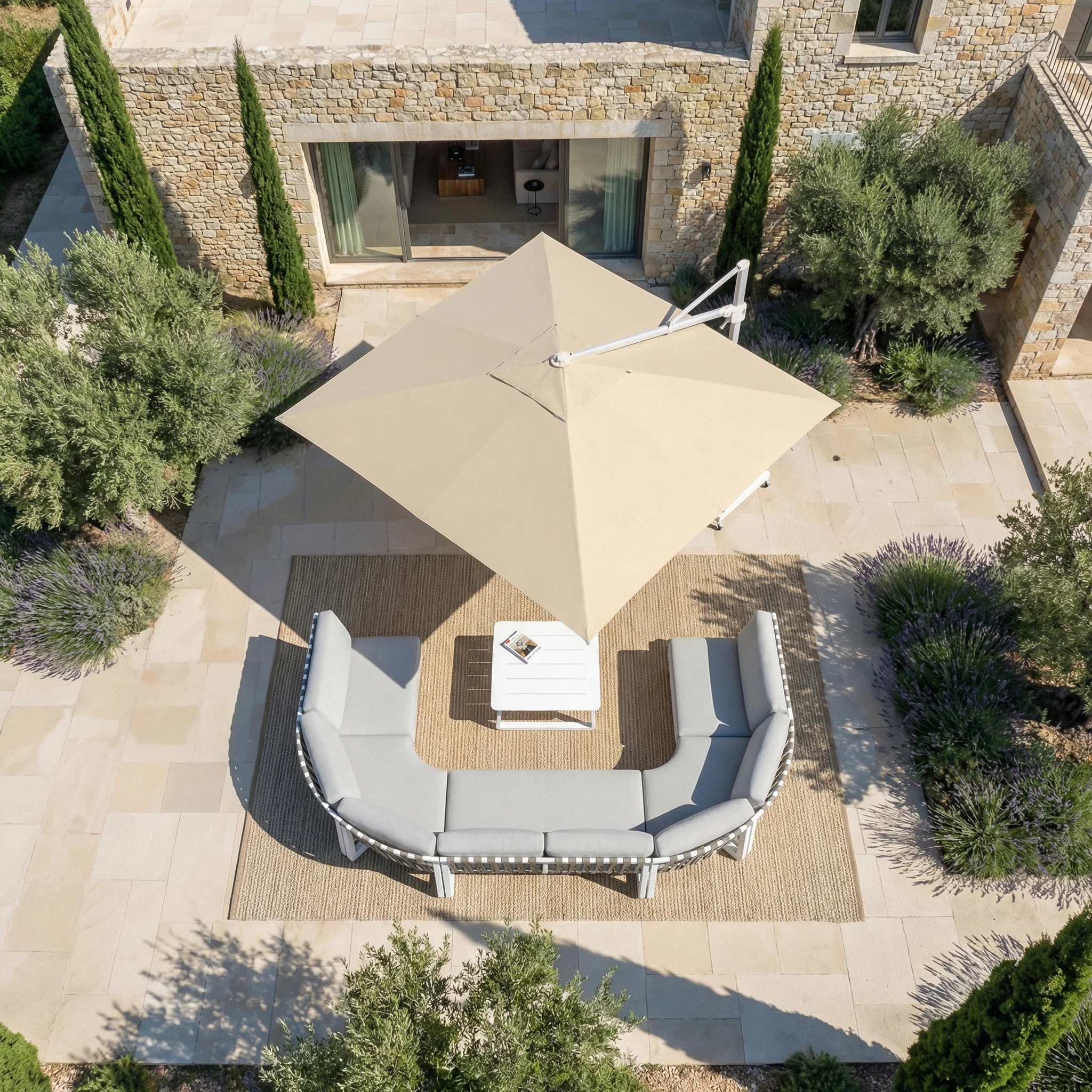 Parasol professionnel décentré Elyra (3x3m) - Image 65