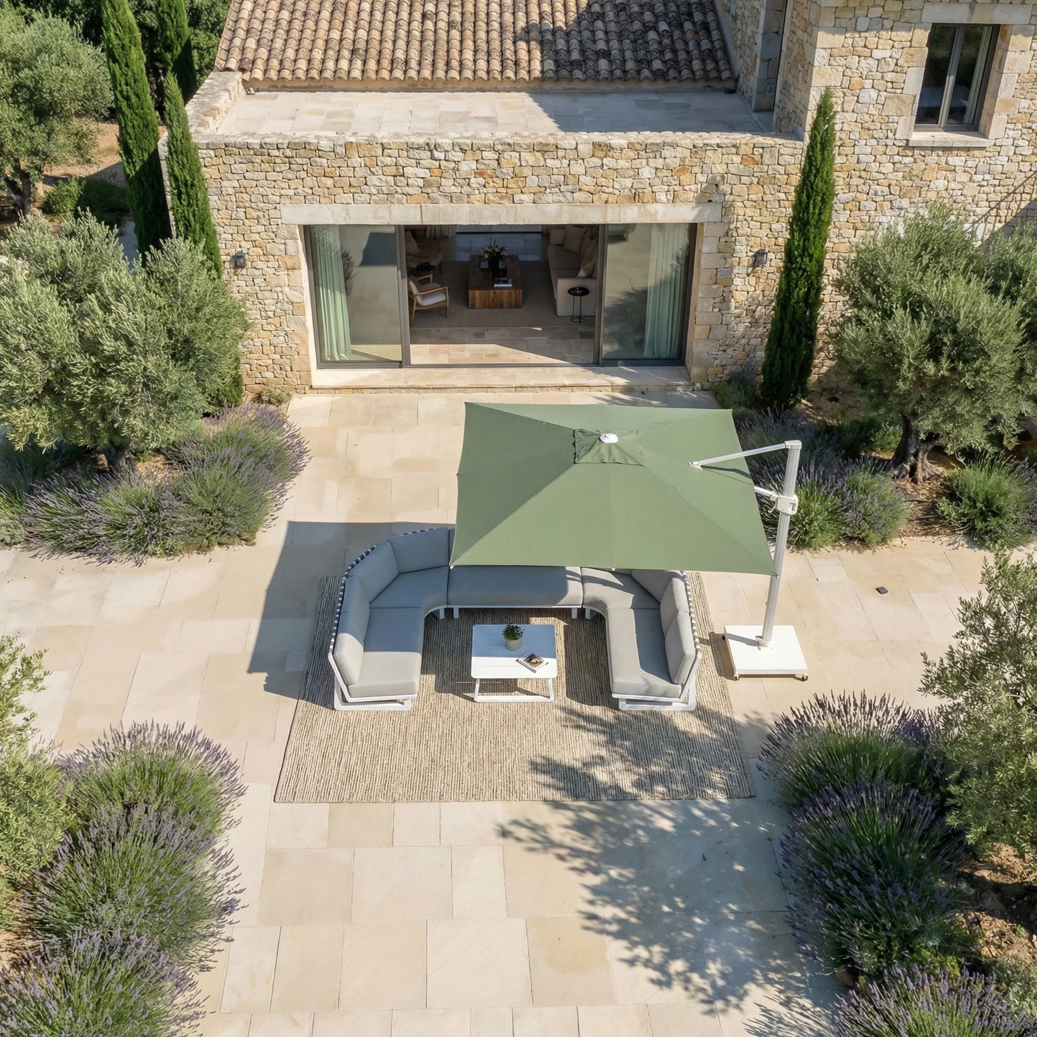 Parasol professionnel décentré Elyra (3x3m) - Image 76