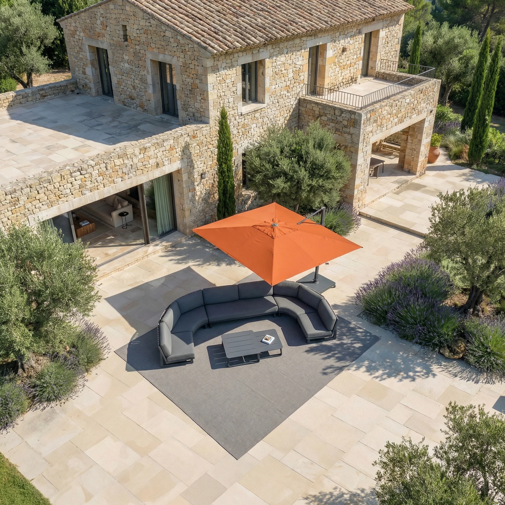 Parasol professionnel décentré Elyra (3x3m) - Image 84