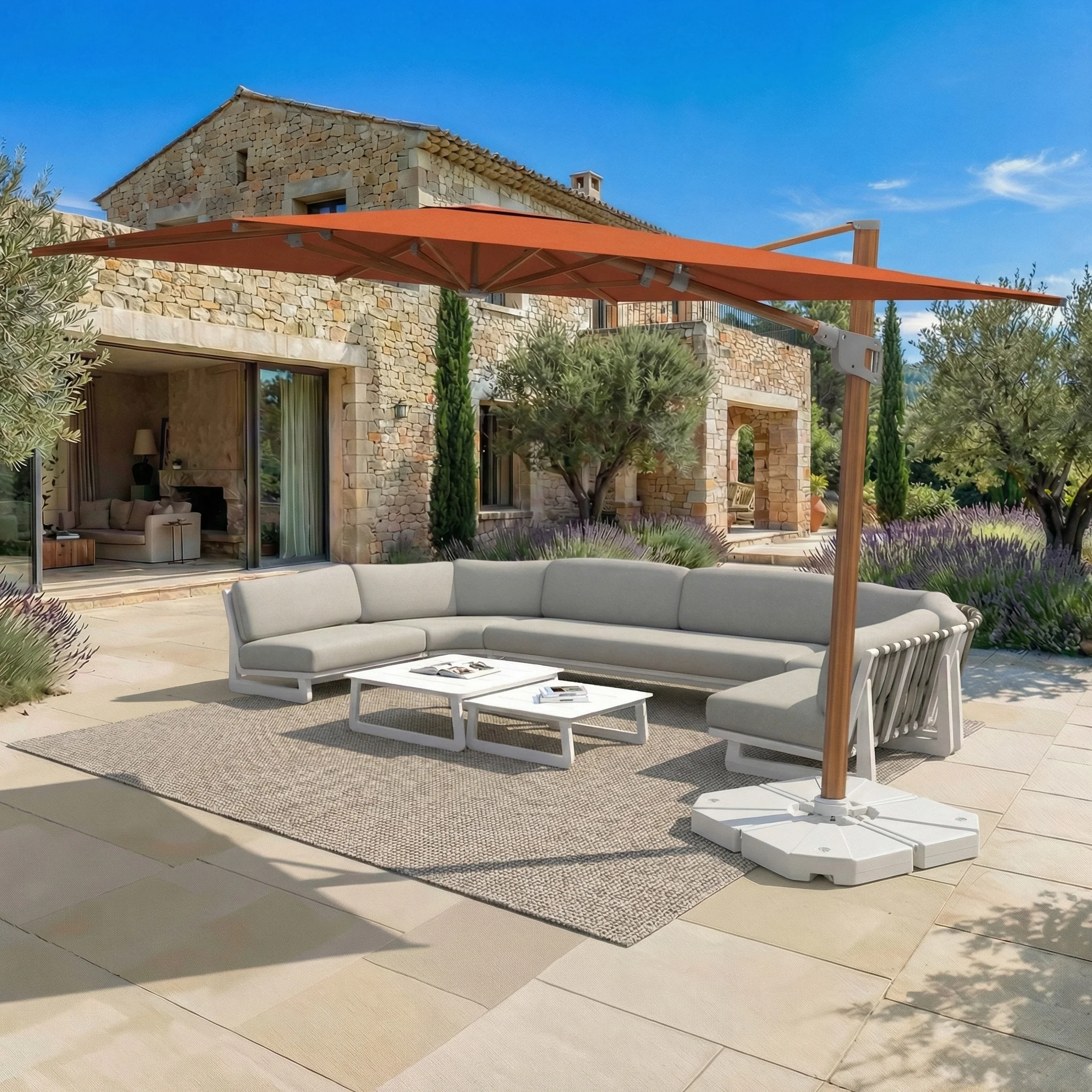 Parasol professionnel décentré Elyra (3x4m) - Image 101