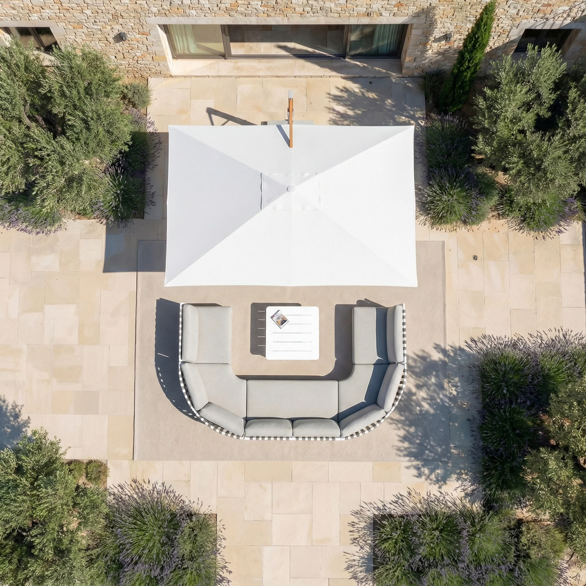 Parasol professionnel décentré Elyra (3x4m) - Image 108