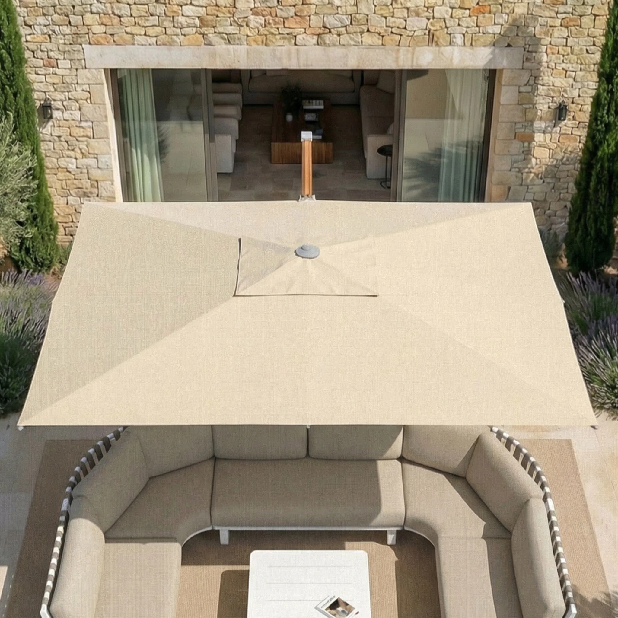 Parasol professionnel décentré Elyra (3x4m) - Image 130