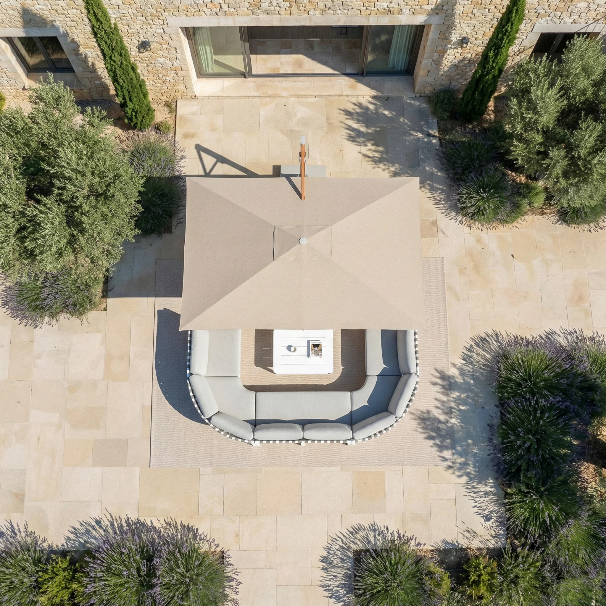 Parasol professionnel décentré Elyra (3x4m) - Image 138