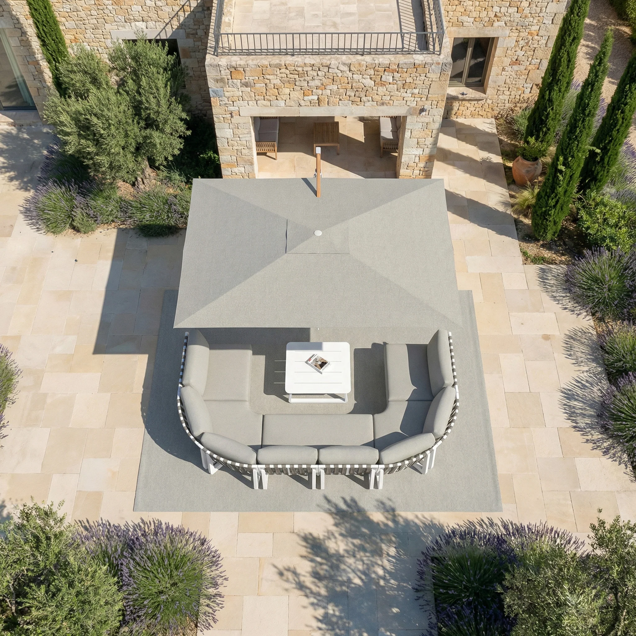 Parasol professionnel décentré Elyra (3x4m) - Image 156