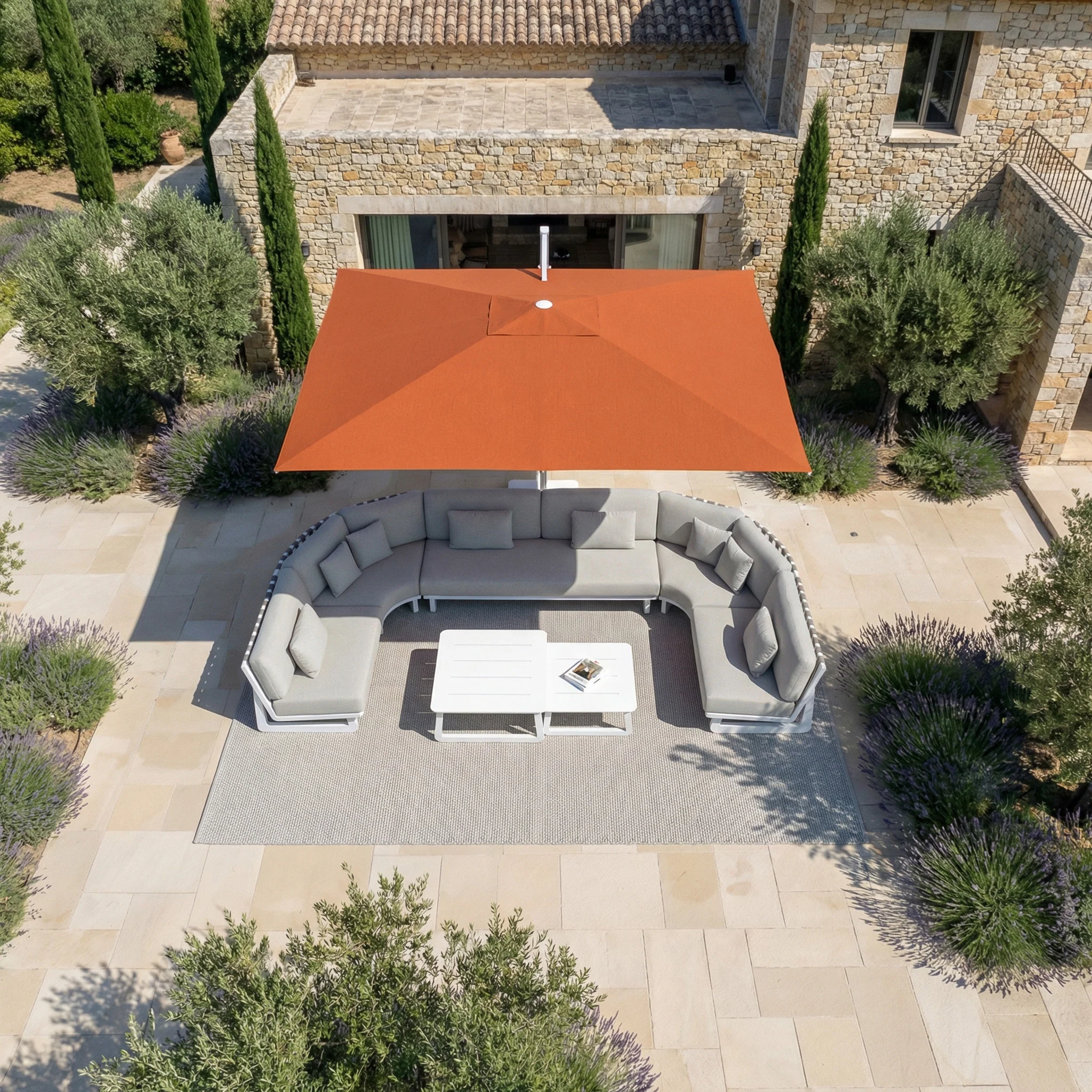 Parasol professionnel décentré Elyra (3x4m) - Image 162