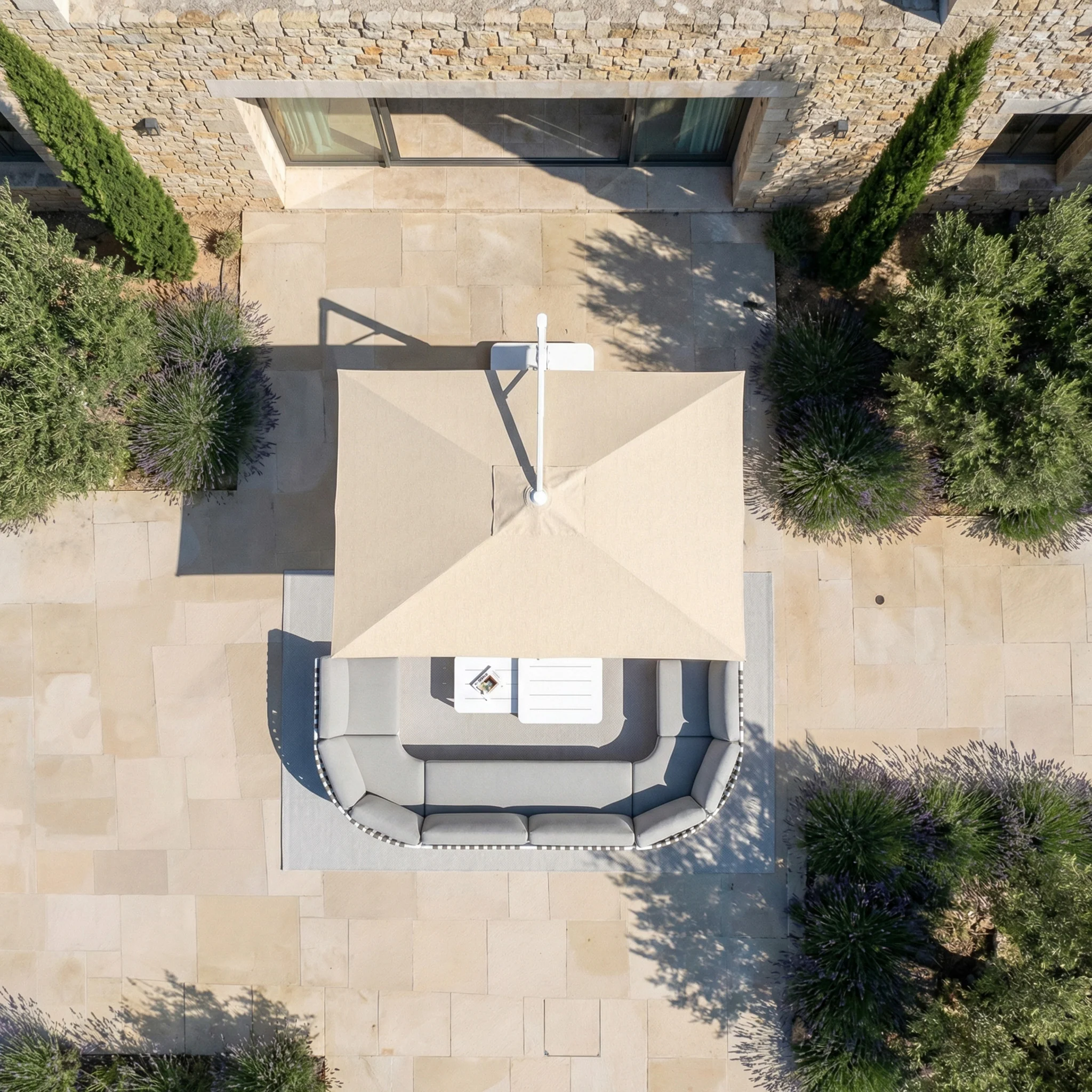Parasol professionnel décentré Elyra (3x4m) - Image 174