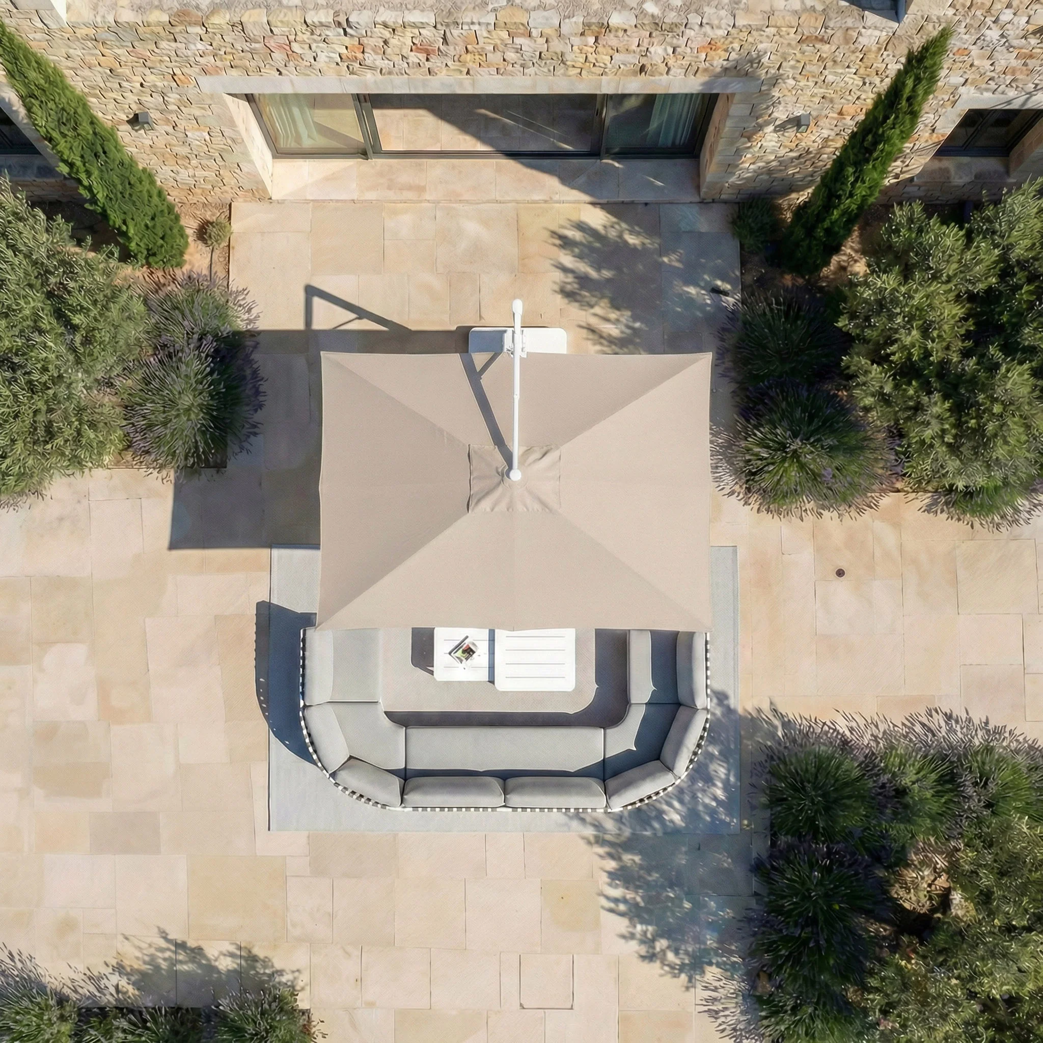 Parasol professionnel décentré Elyra (3x4m) - Image 180