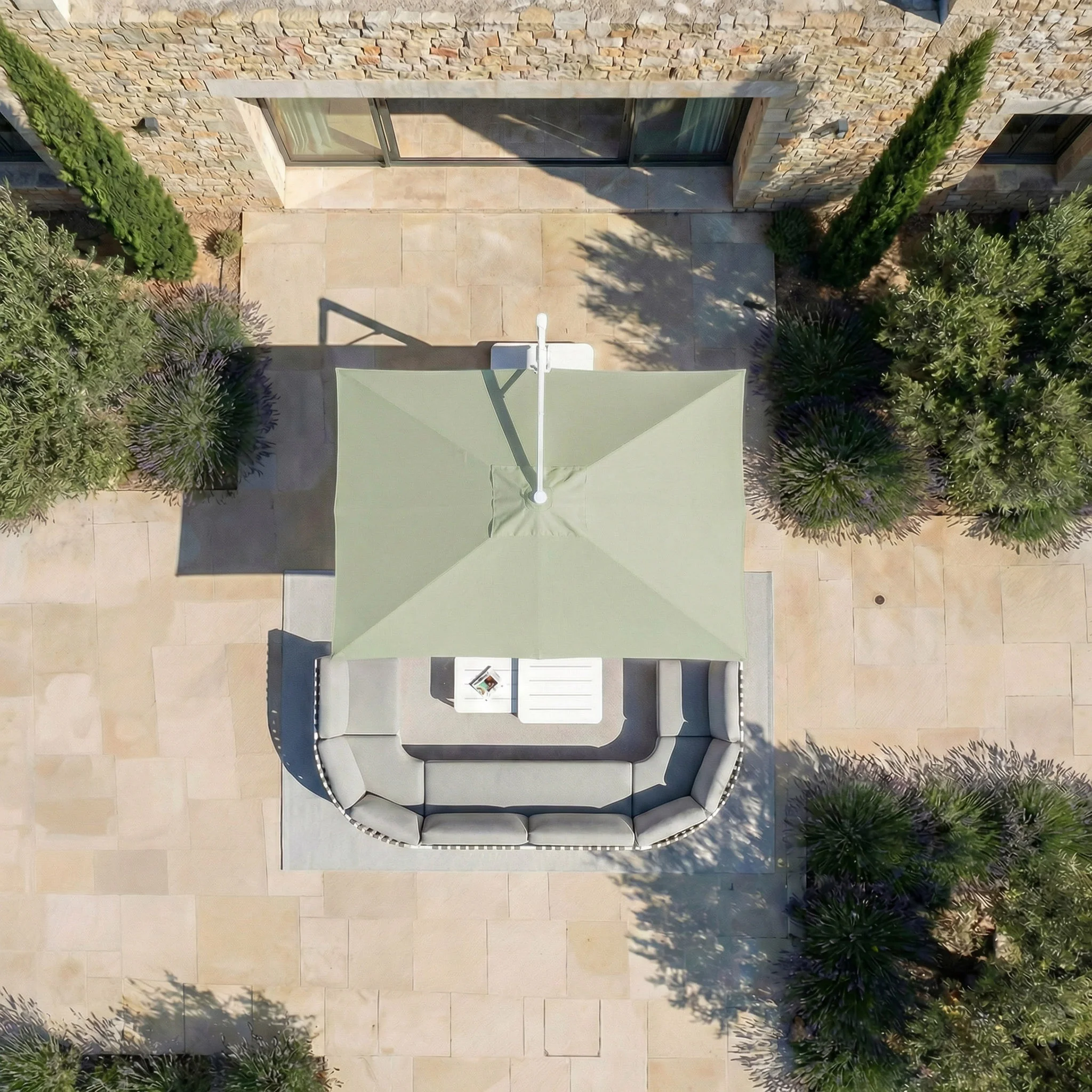 Parasol professionnel décentré Elyra (3x4m) - Image 193