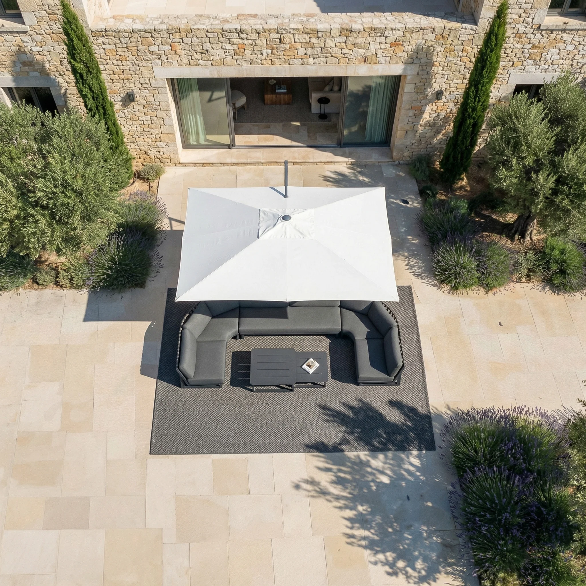 Parasol professionnel décentré Elyra (3x4m) - Image 207