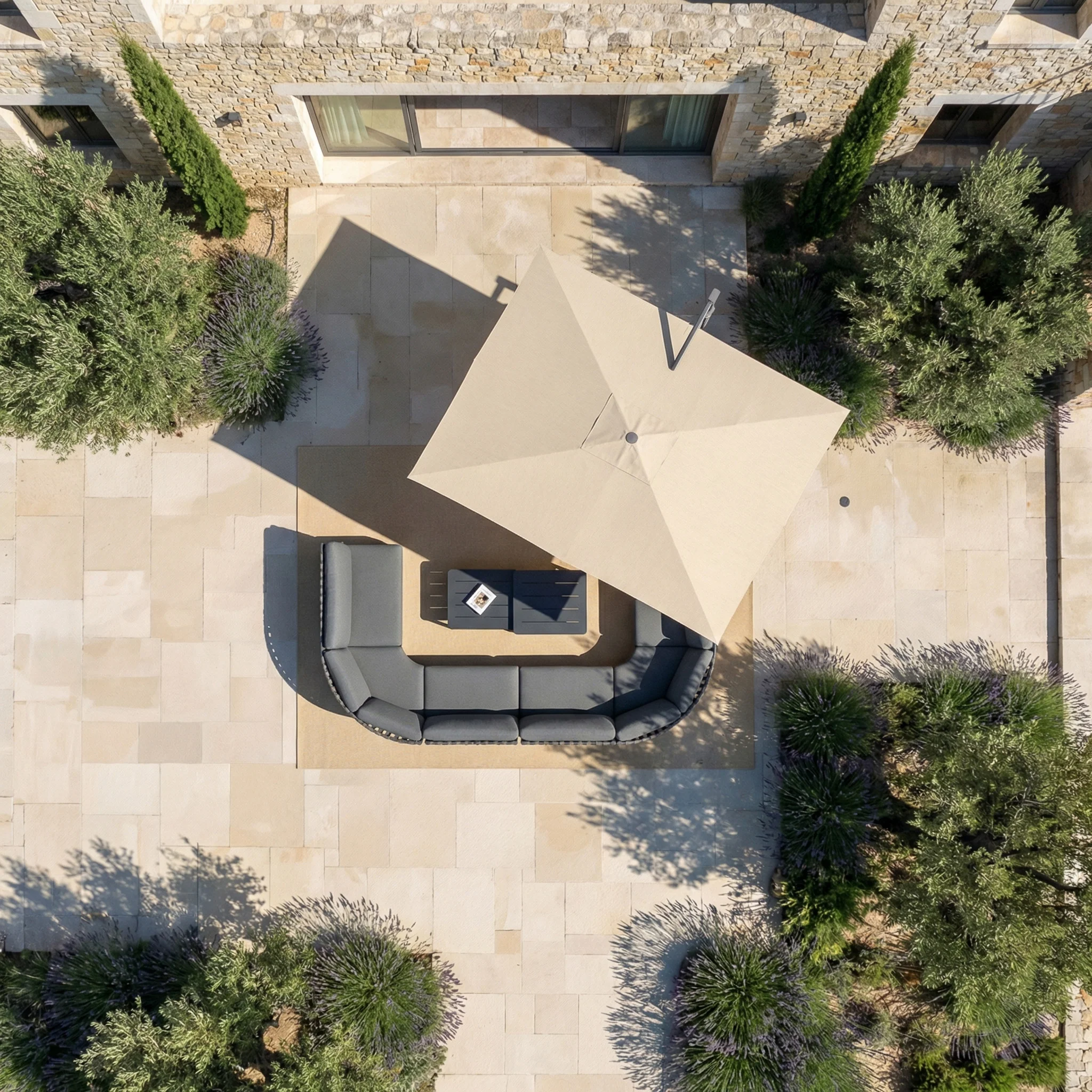 Parasol professionnel décentré Elyra (3x4m) - Image 213