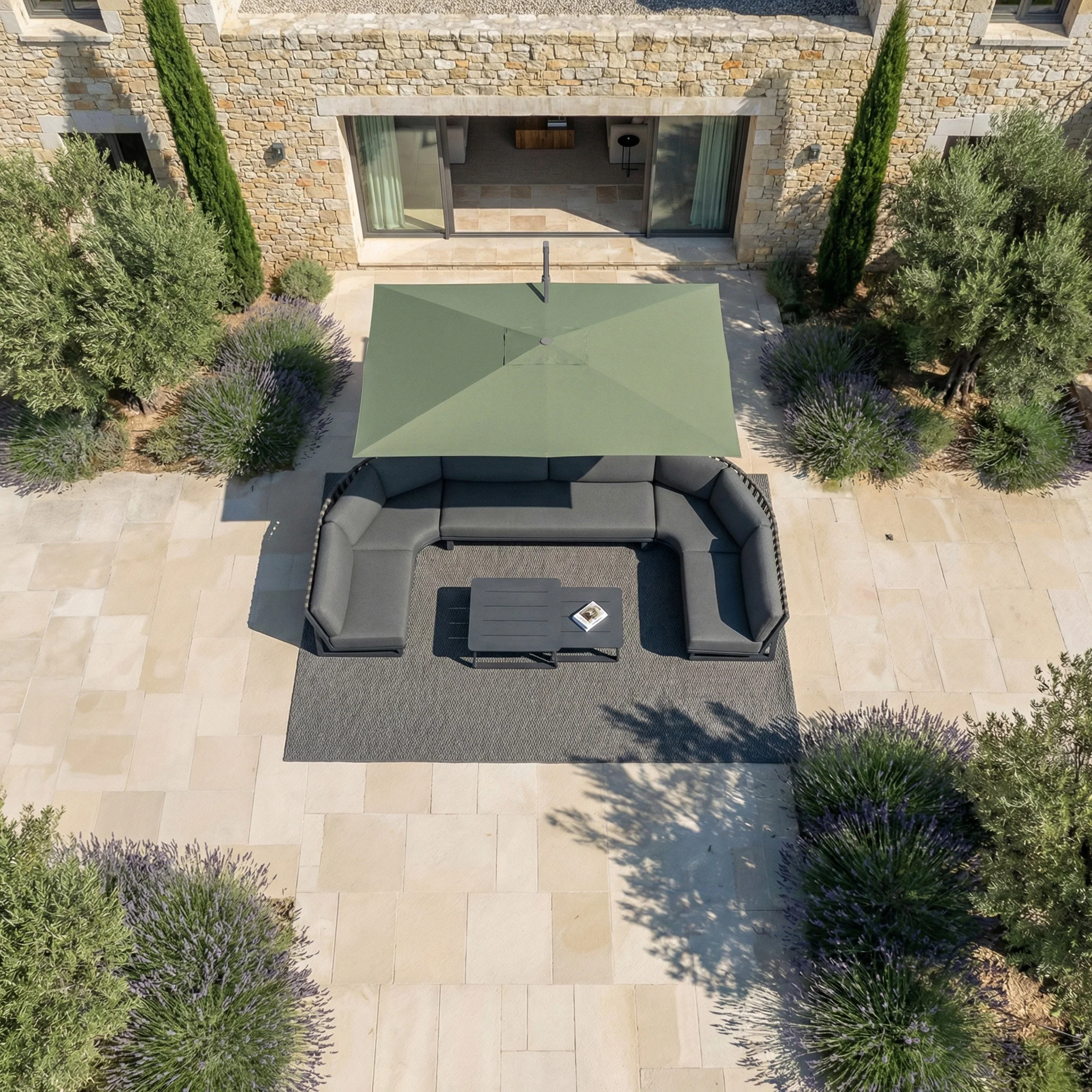 Parasol professionnel décentré Elyra (3x4m) - Image 234