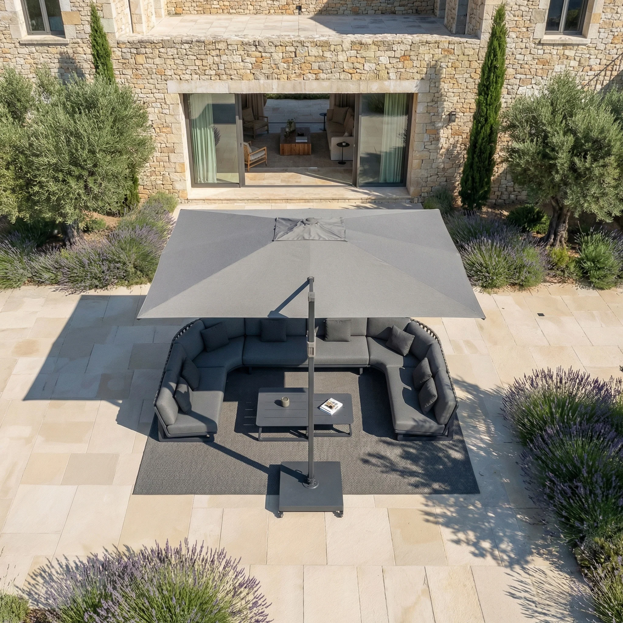 Parasol professionnel décentré Elyra (3x4m) - Image 240