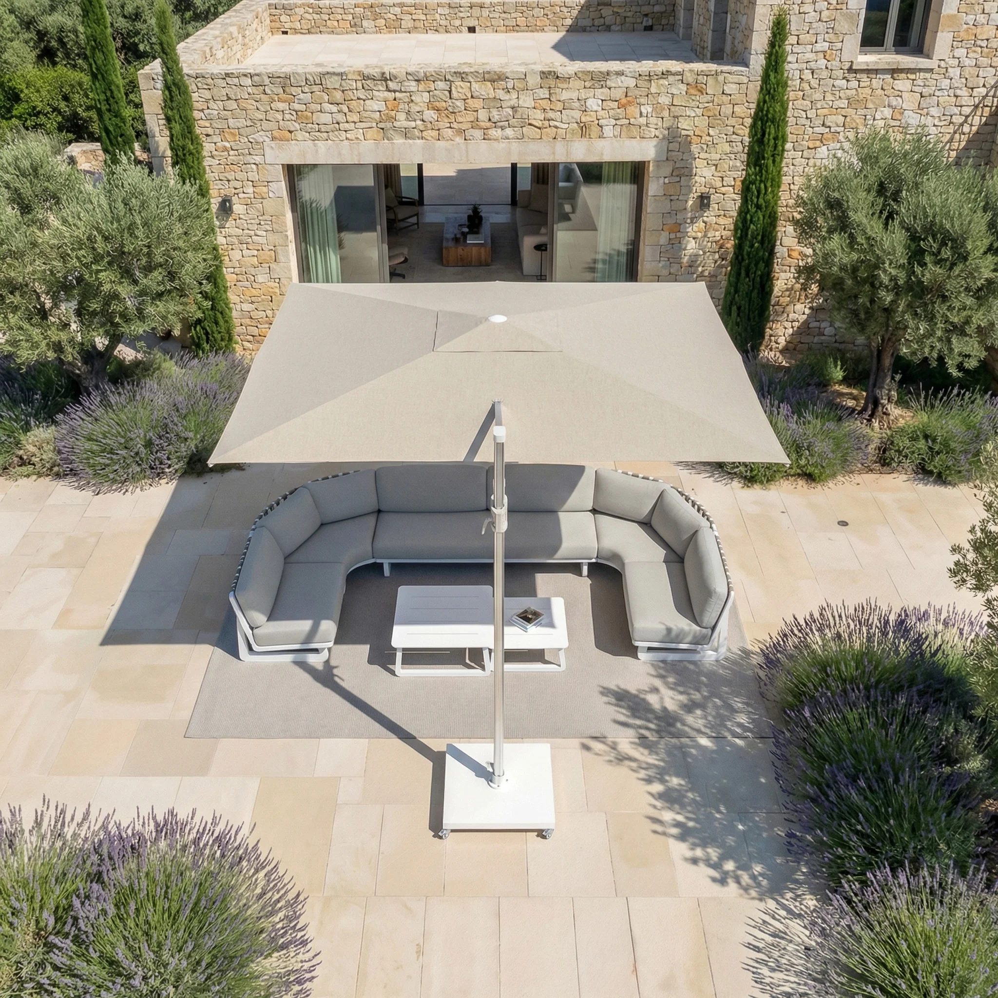 Parasol professionnel décentré Elyra (3x4m) - Image 29