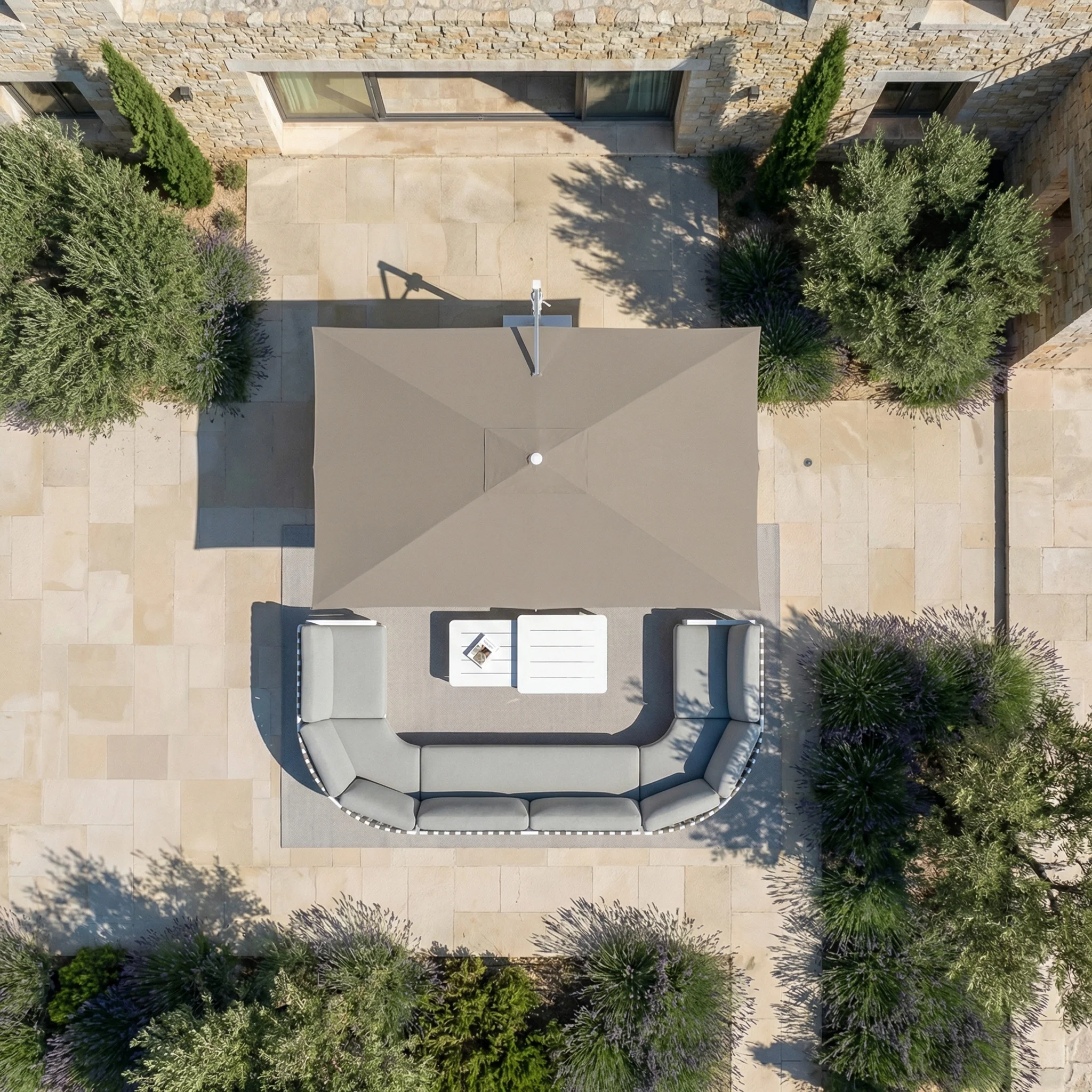 Parasol professionnel décentré Elyra (3x4m) - Image 42