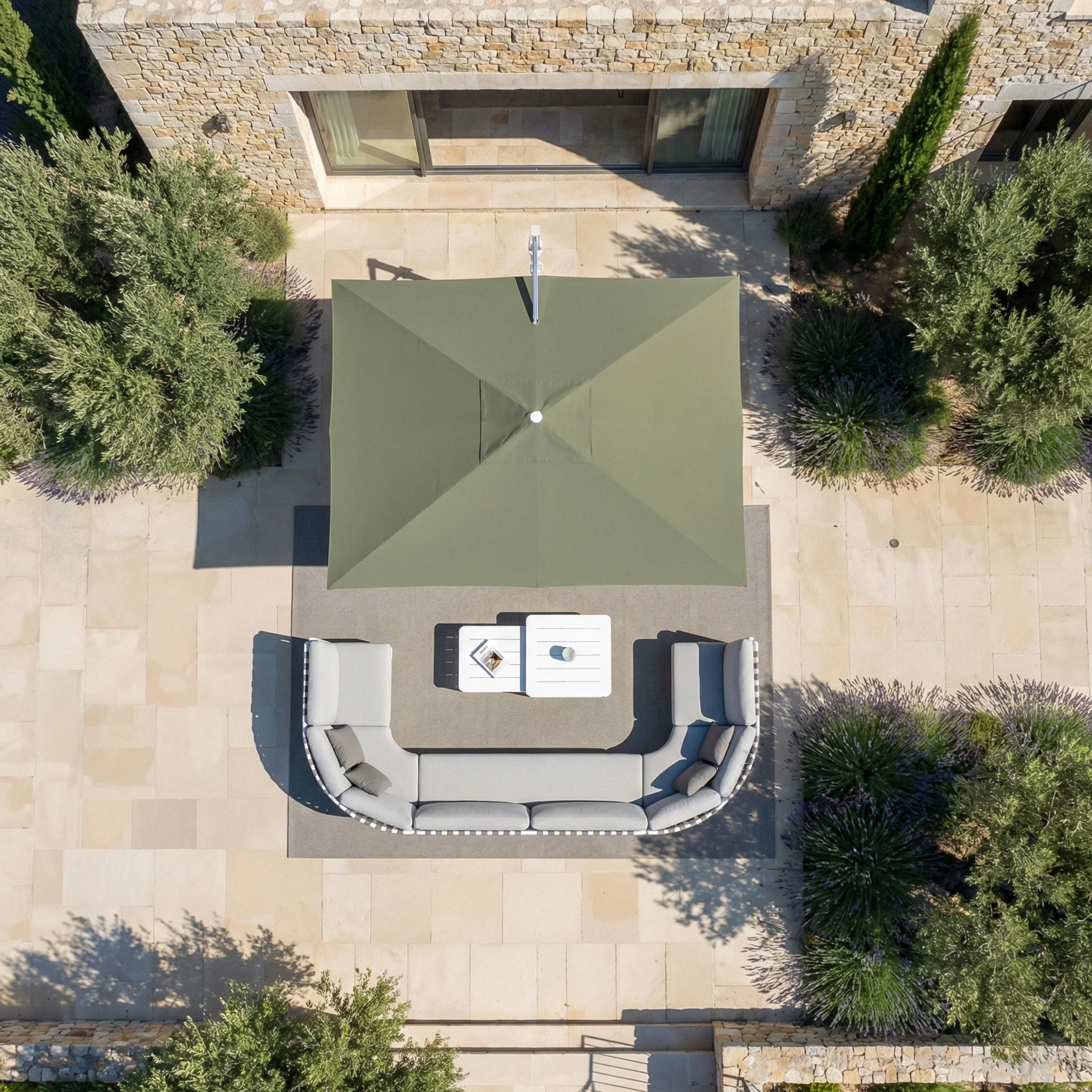 Parasol professionnel décentré Elyra (3x4m) - Image 77