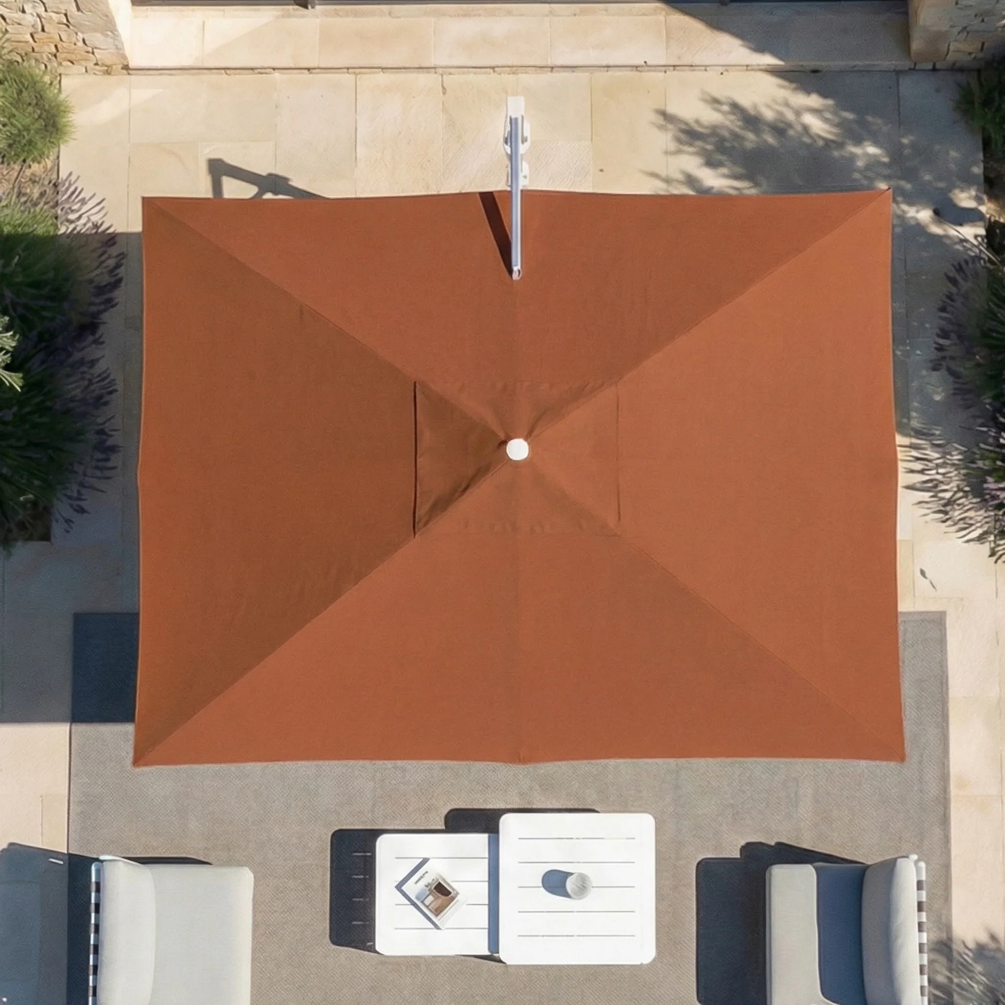 Parasol professionnel décentré Elyra (3x4m) - Image 9